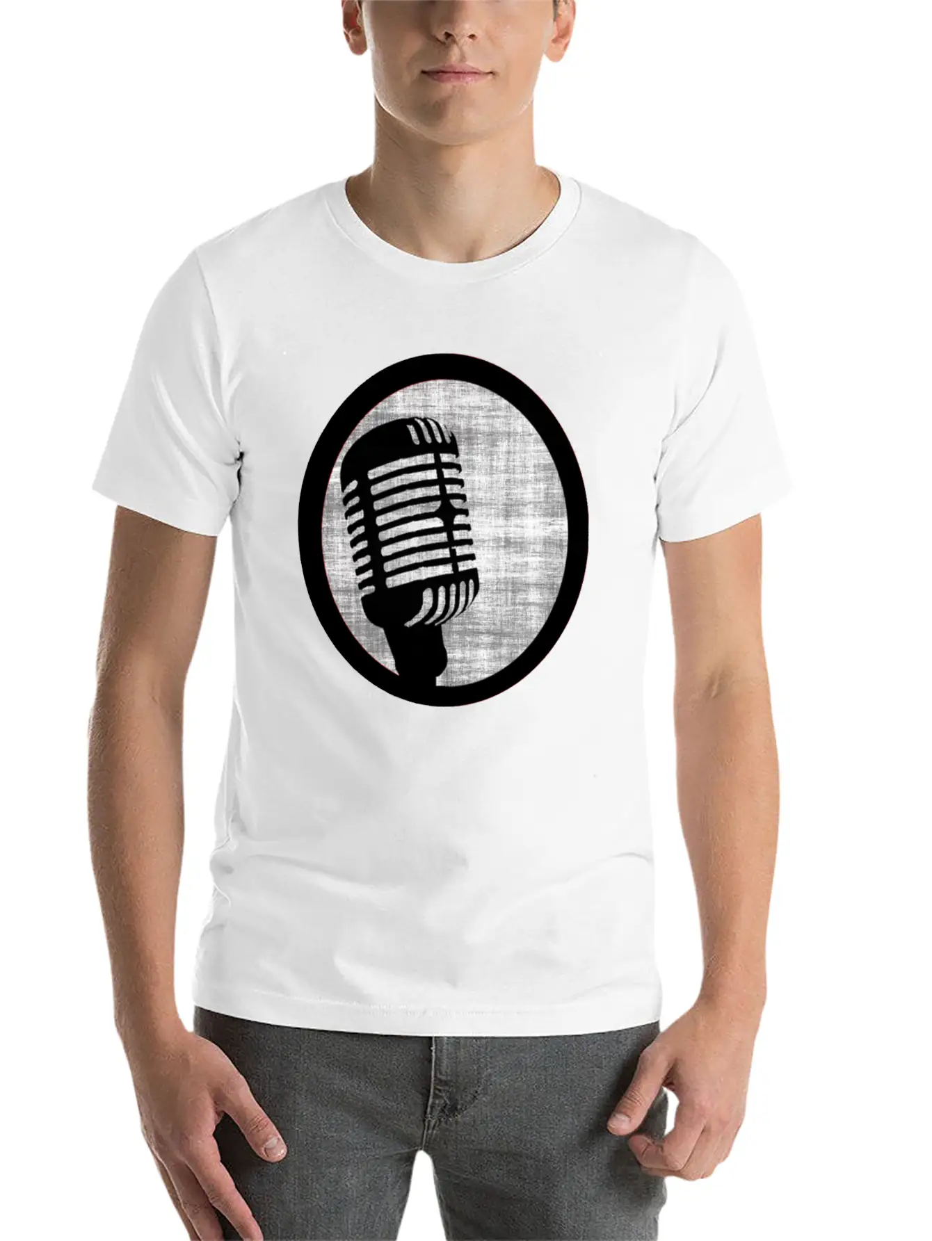 Microphone Check Basic Graphic T-Shirt – Daily Comfort In Soft Cotton