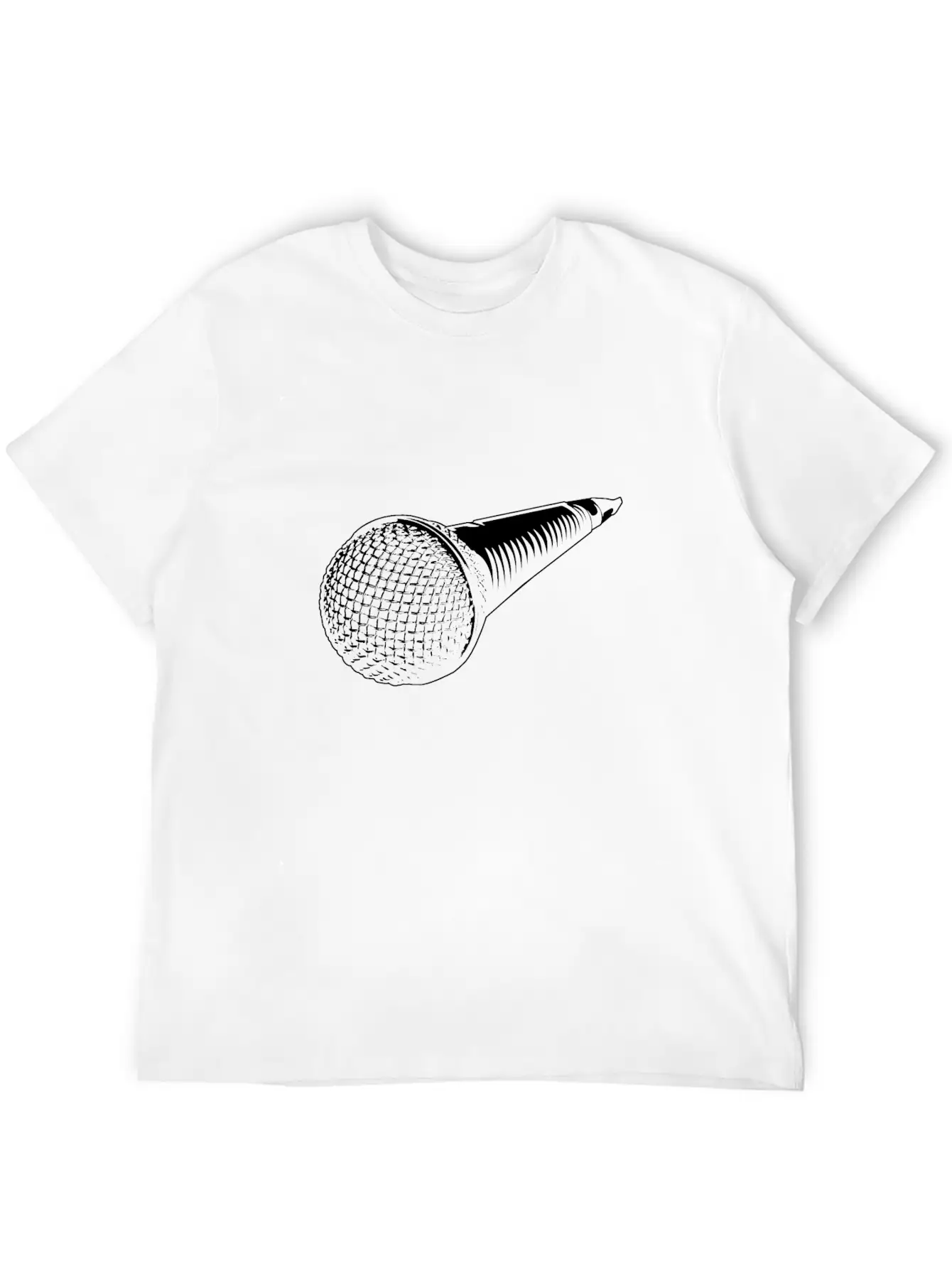 Microphone Stylish Everyday T-Shirt – Unisex Basic Cotton Tee
