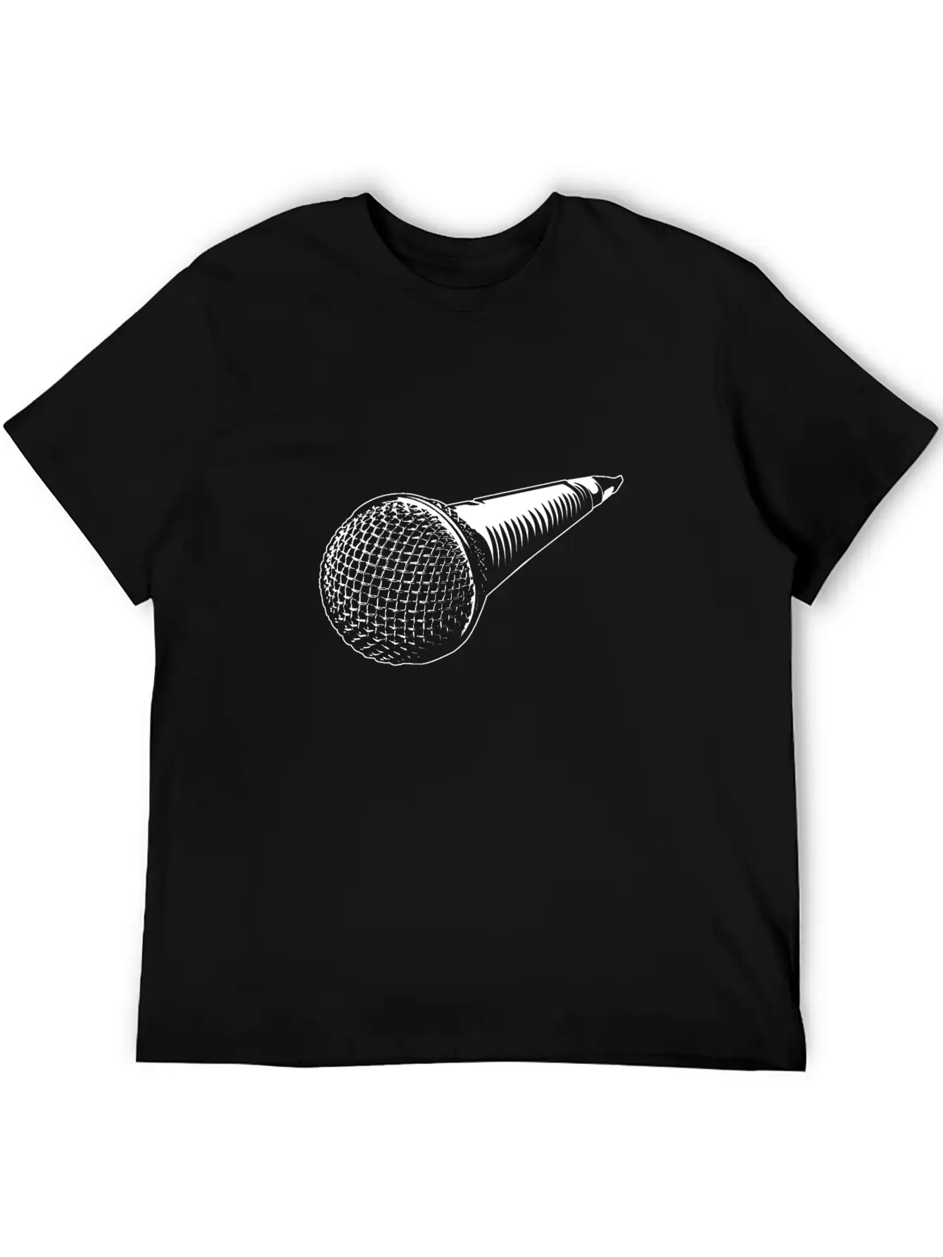 Microphone Stylish Everyday T-Shirt – Unisex Basic Cotton Tee