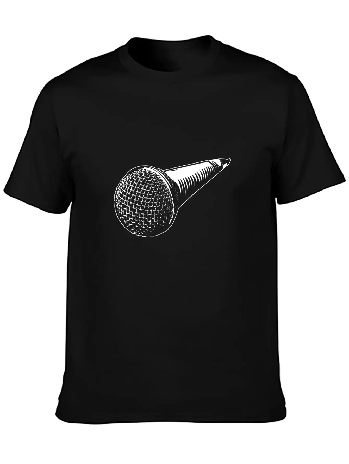 Microphone Stylish Everyday T-Shirt – Unisex Basic Cotton Tee