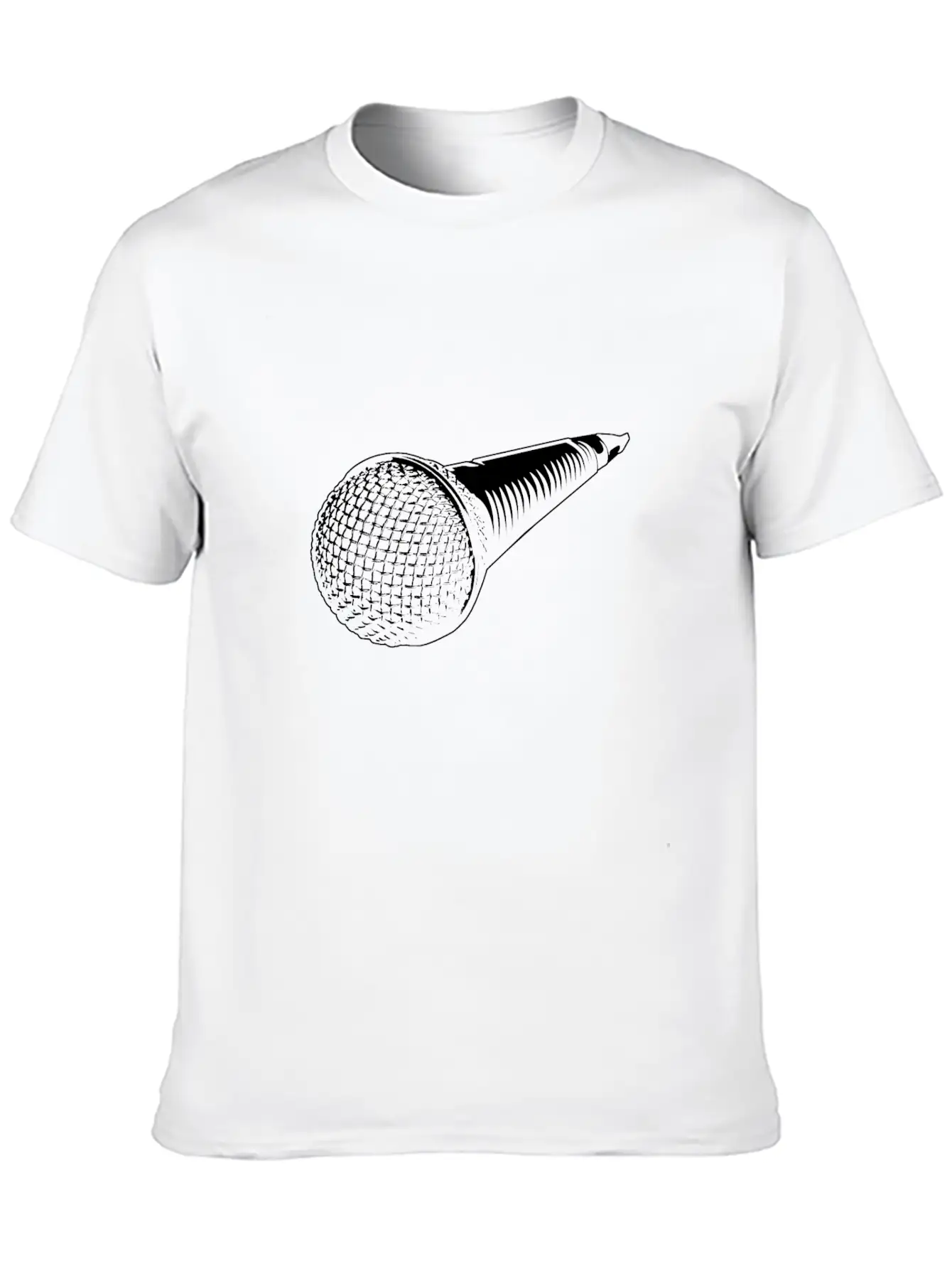 Microphone Stylish Everyday T-Shirt – Unisex Basic Cotton Tee