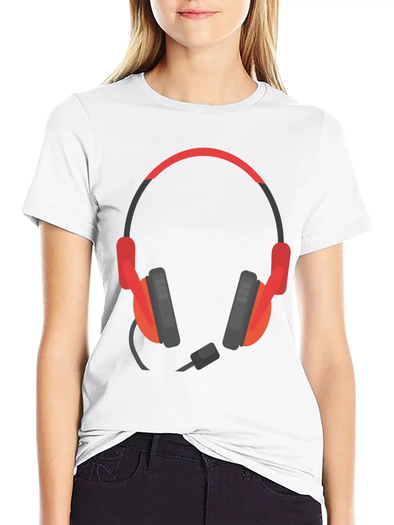Microphone Unisex Short Sleeve Soft Cotton T-Shirt – Casual Everyday Wear
