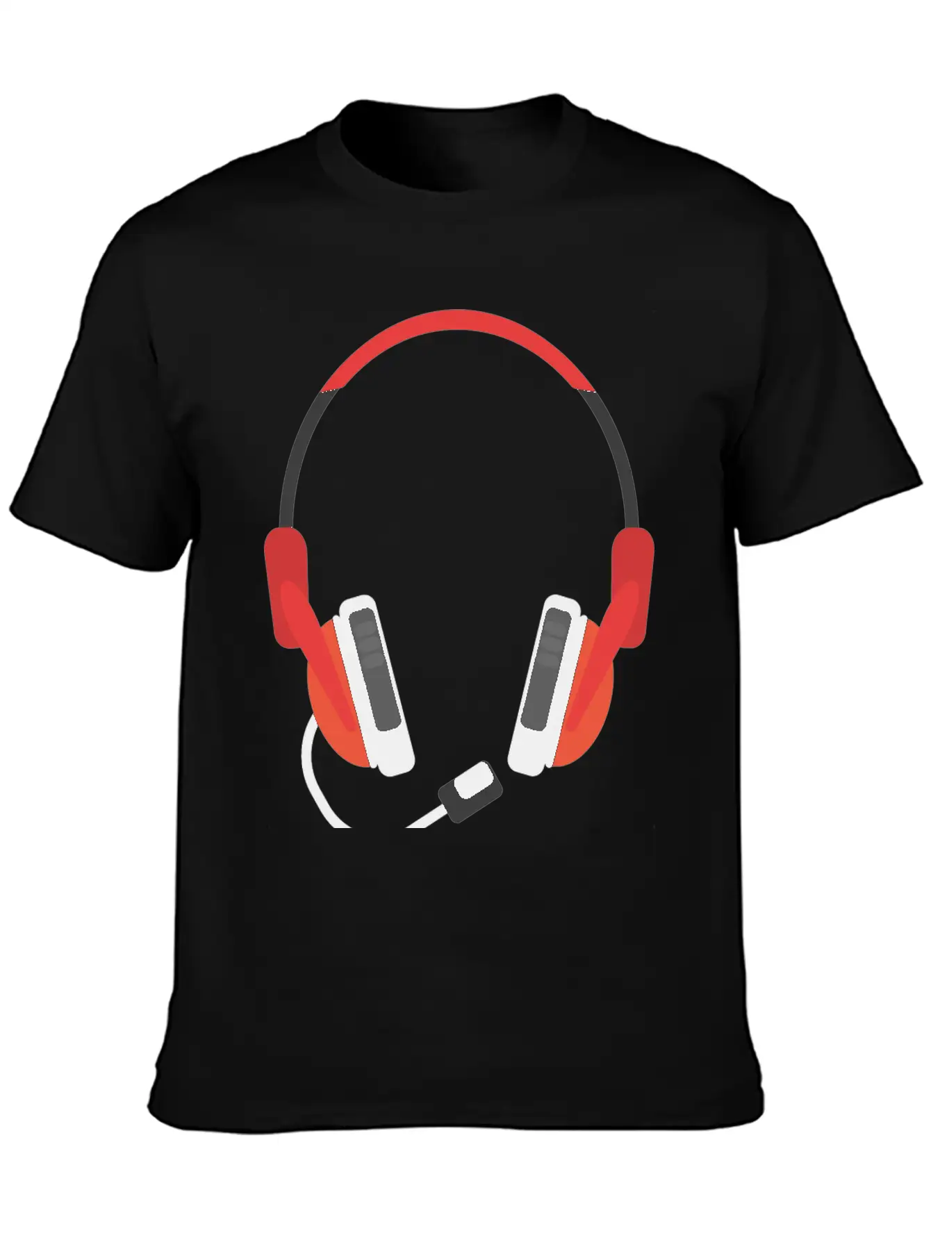 Microphone Unisex Short Sleeve Soft Cotton T-Shirt – Casual Everyday Wear