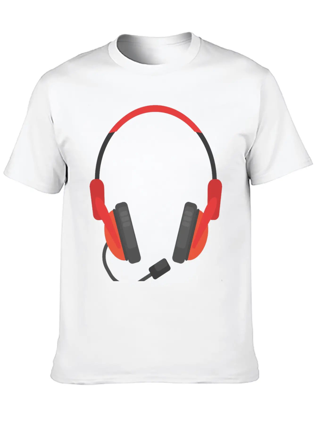 Microphone Unisex Short Sleeve Soft Cotton T-Shirt – Casual Everyday Wear