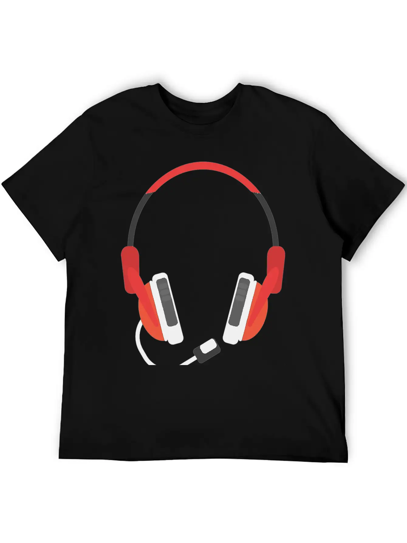 Microphone Unisex Short Sleeve Soft Cotton T-Shirt – Casual Everyday Wear
