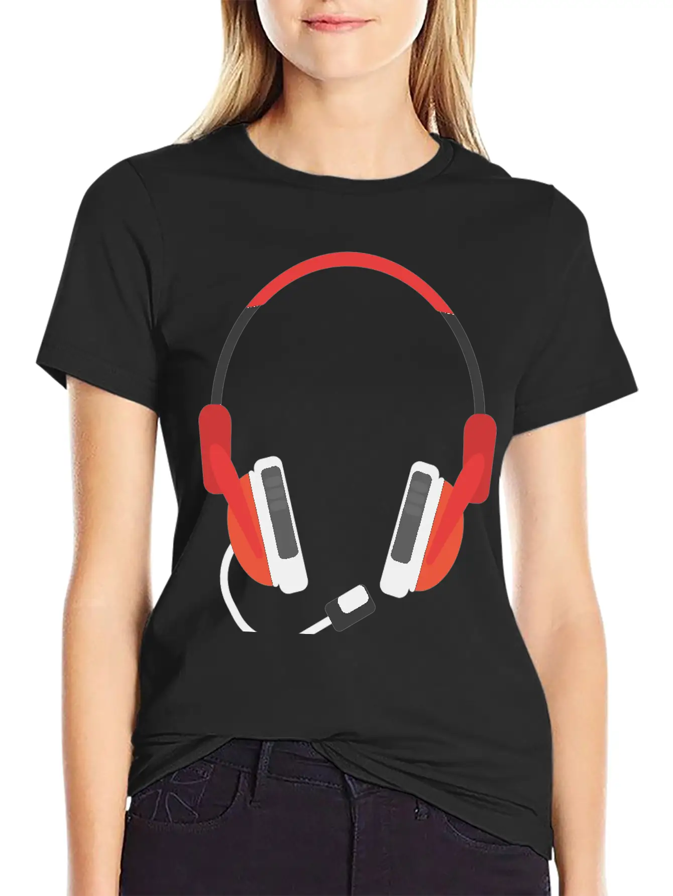 Microphone Unisex Short Sleeve Soft Cotton T-Shirt – Casual Everyday Wear