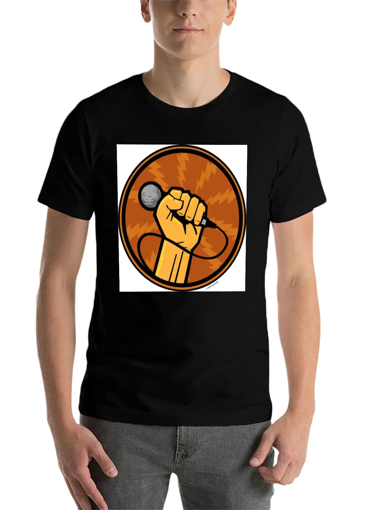 Microphones Essential Unisex Summer Tee – Soft Cotton Casual Fit