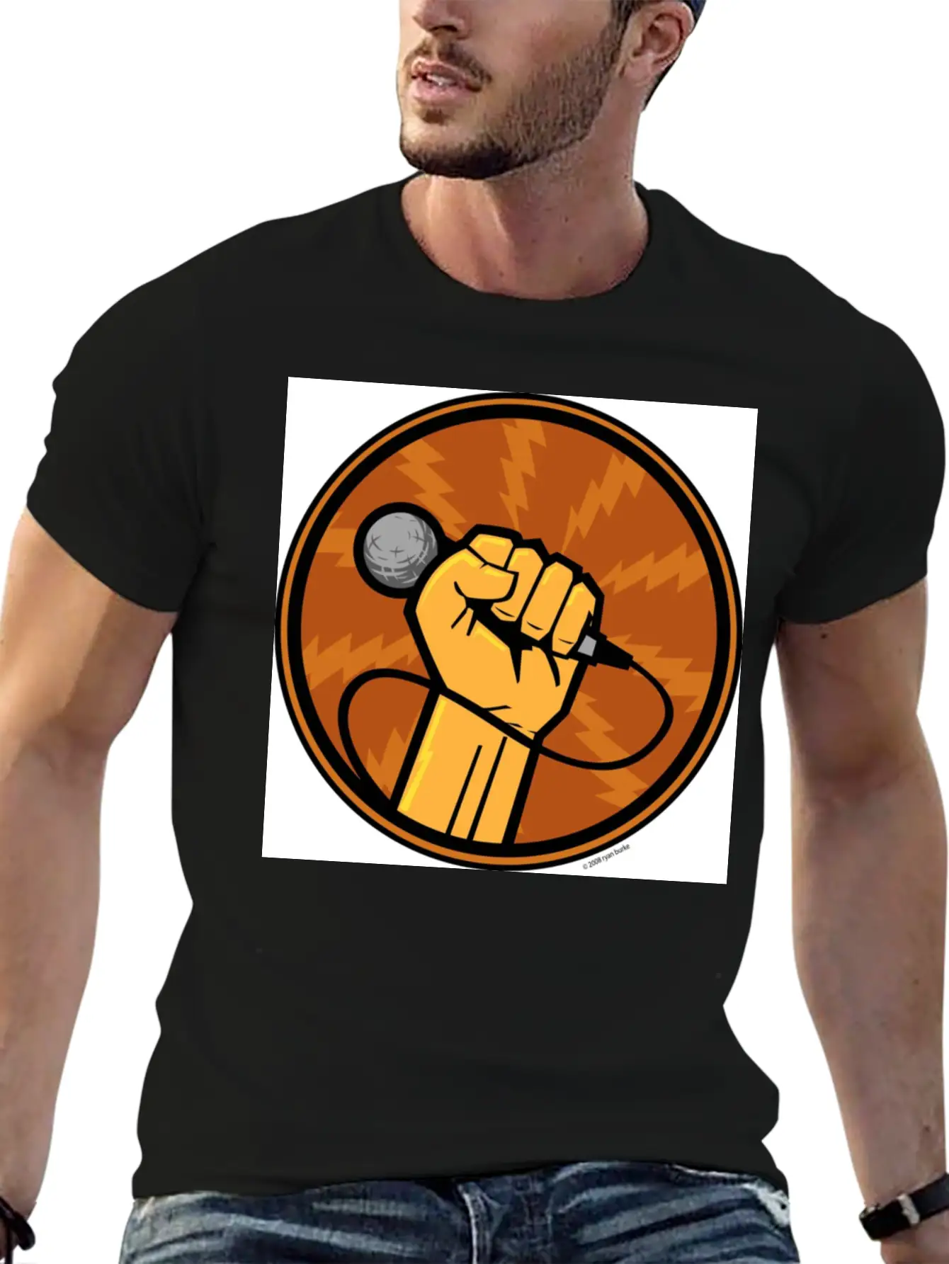 Microphones Essential Unisex Summer Tee – Soft Cotton Casual Fit