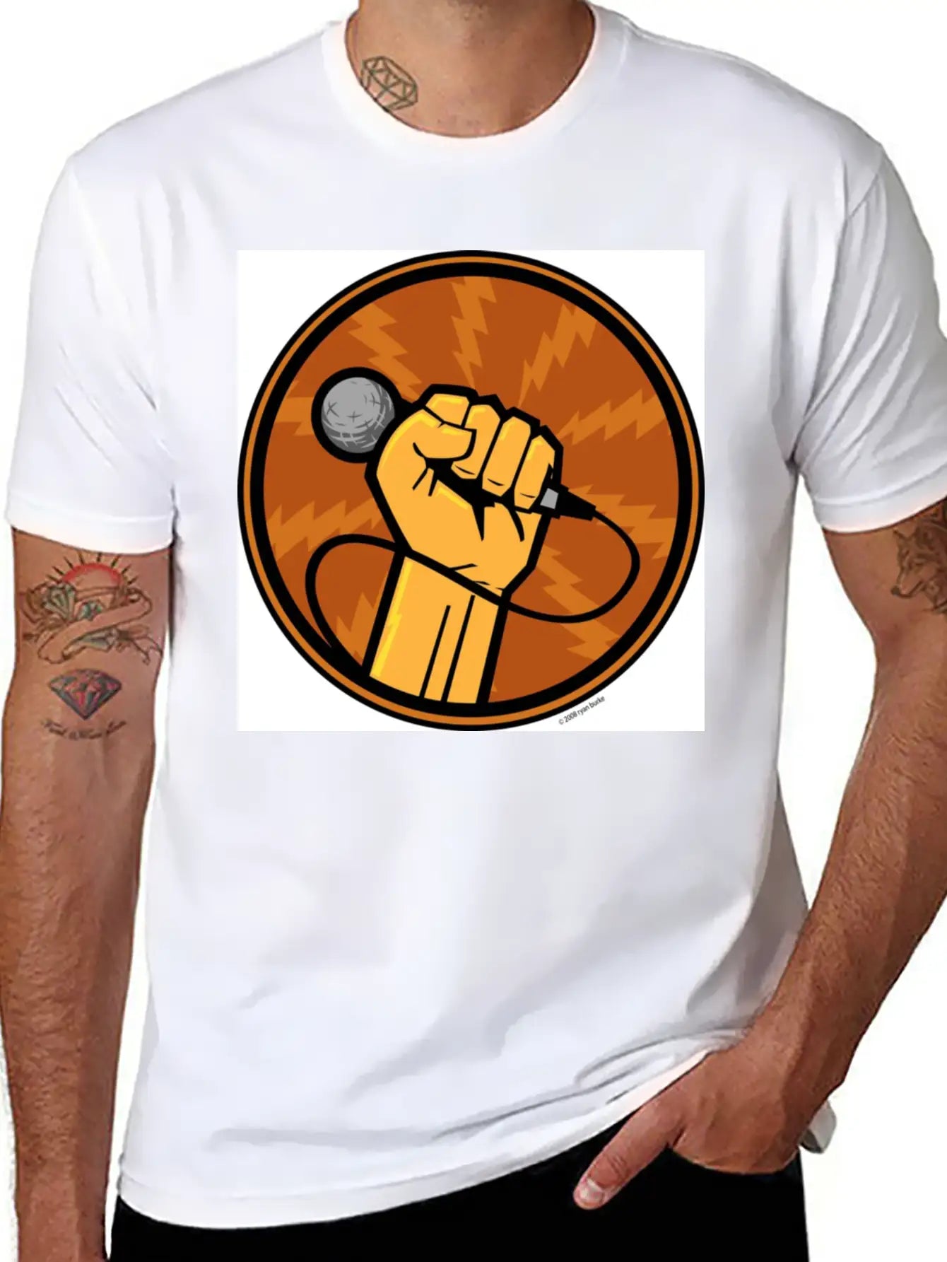 Microphones Essential Unisex Summer Tee – Soft Cotton Casual Fit