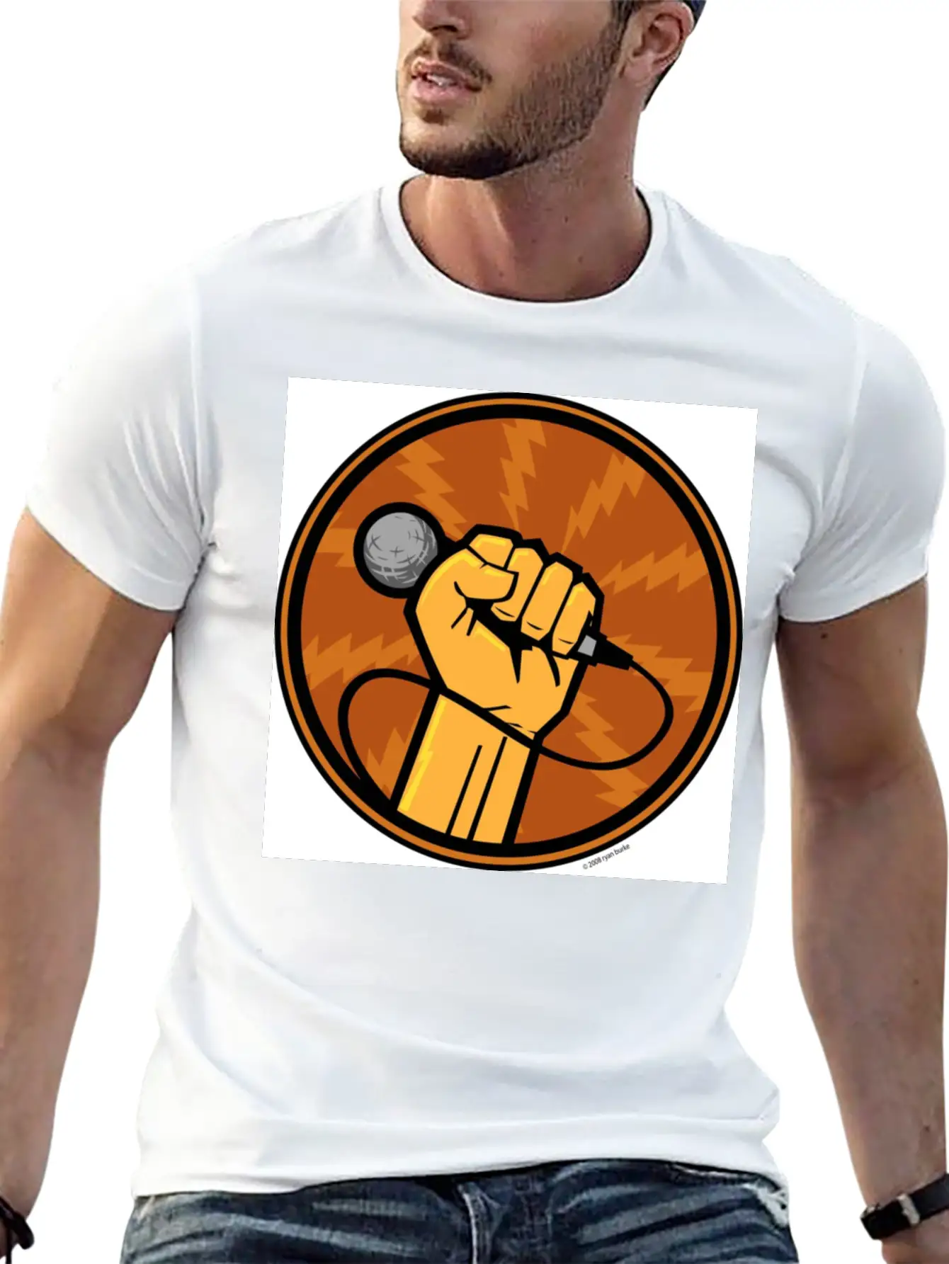 Microphones Essential Unisex Summer Tee – Soft Cotton Casual Fit