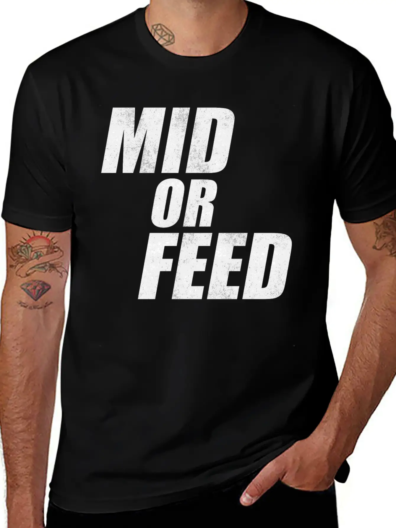 Mid Or Feed League LOL Midlaner Gamer Tshirt Gift Unisex Short Sleeve Soft Cotton T-Shirt – Casual Everyday Wear