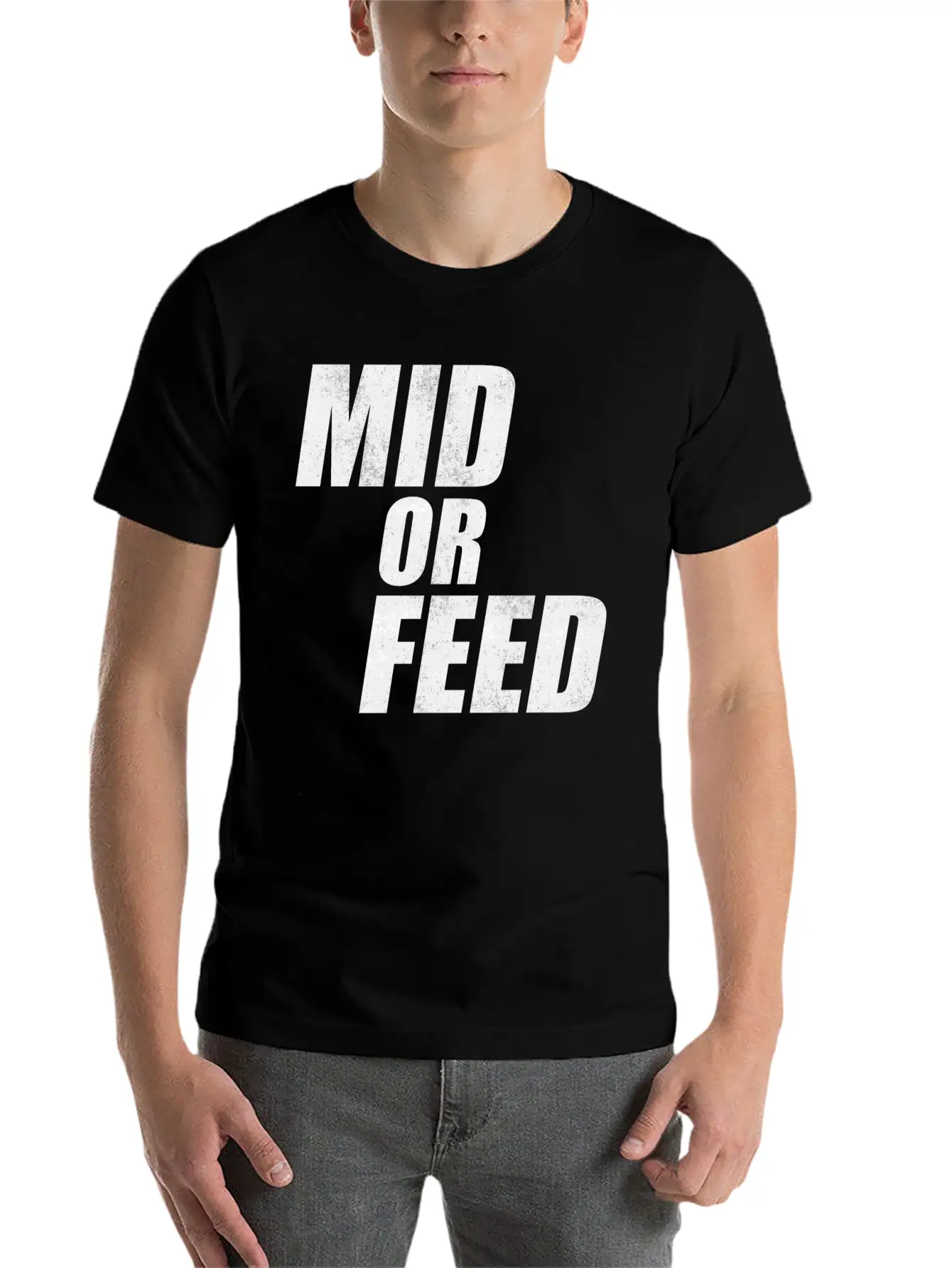 Mid Or Feed League LOL Midlaner Gamer Tshirt Gift Unisex Short Sleeve Soft Cotton T-Shirt – Casual Everyday Wear