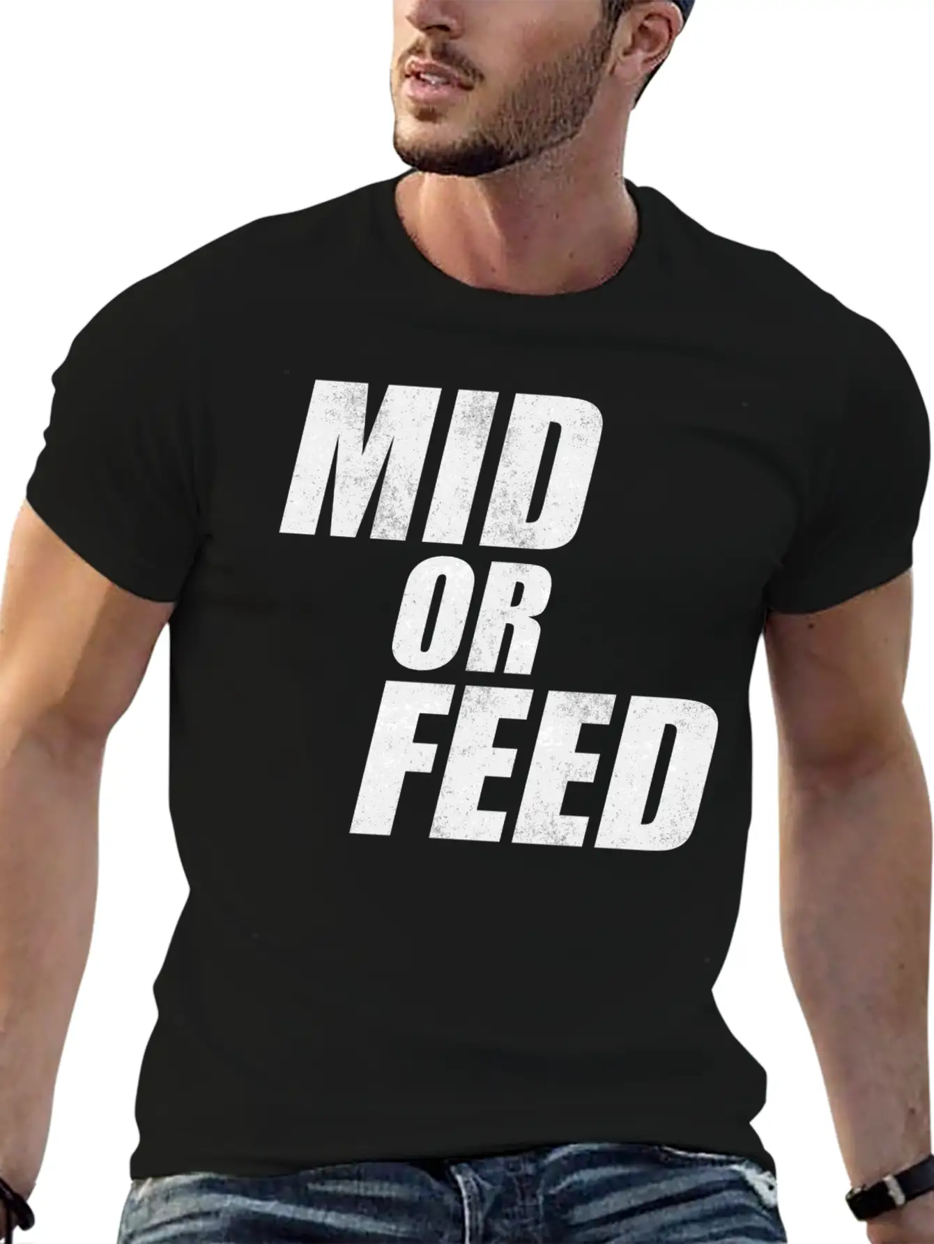 Mid Or Feed League LOL Midlaner Gamer Tshirt Gift Unisex Short Sleeve Soft Cotton T-Shirt – Casual Everyday Wear