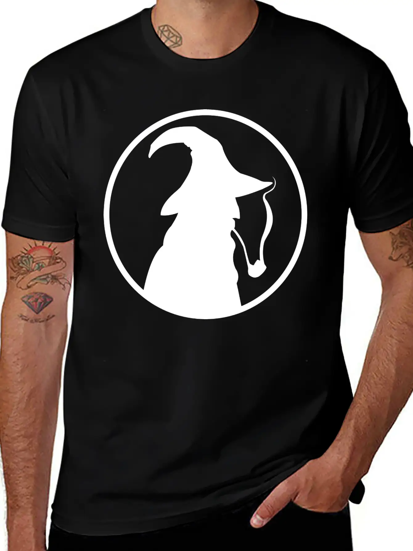 Middie Earth Genetics Wizard Icon White Timeless Short Sleeve Tee – Comfy And Minimalist Design
