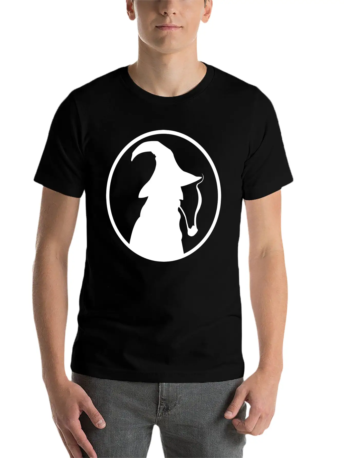 Middie Earth Genetics Wizard Icon White Timeless Short Sleeve Tee – Comfy And Minimalist Design