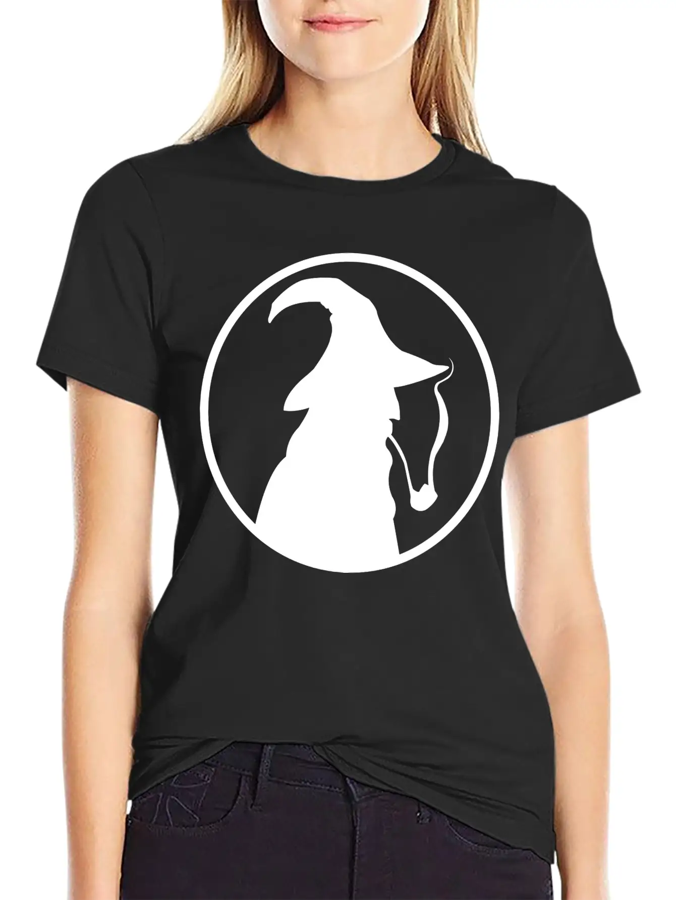 Middie Earth Genetics Wizard Icon White Timeless Short Sleeve Tee – Comfy And Minimalist Design