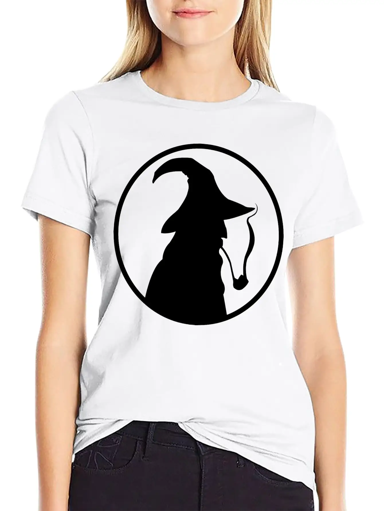 Middie Earth Genetics Wizard Icon White Timeless Short Sleeve Tee – Comfy And Minimalist Design