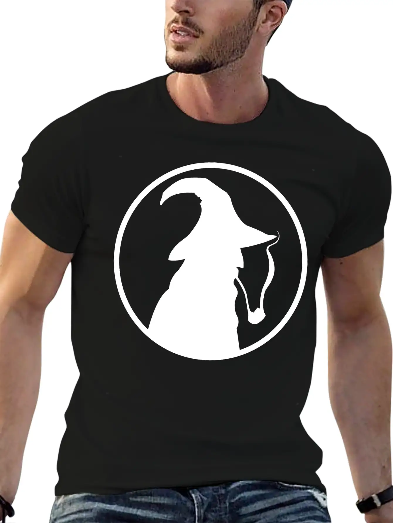 Middie Earth Genetics Wizard Icon White Timeless Short Sleeve Tee – Comfy And Minimalist Design