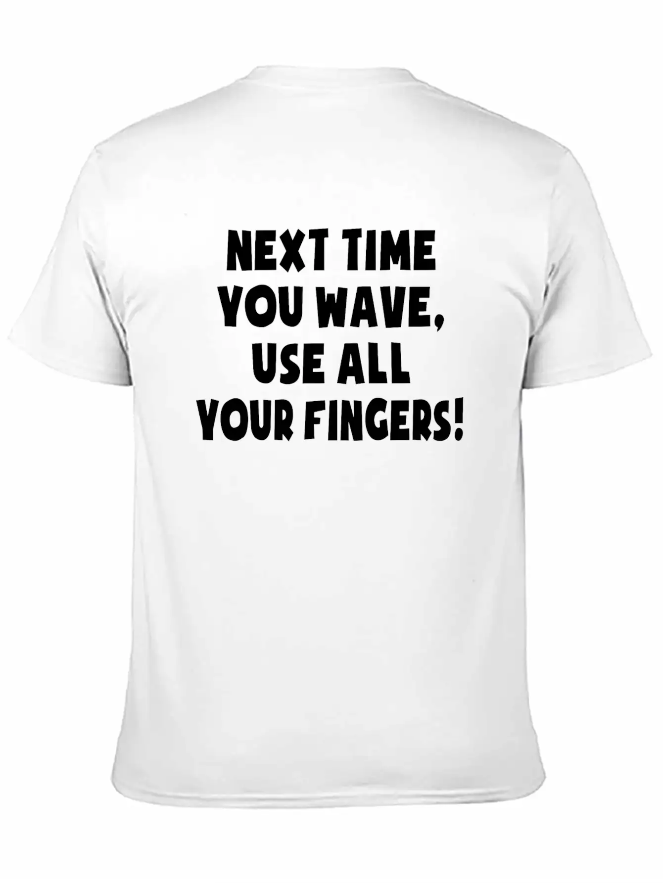 Middle Finger Joke Comfortable Minimalist Graphic Tee – Summer Style Essential