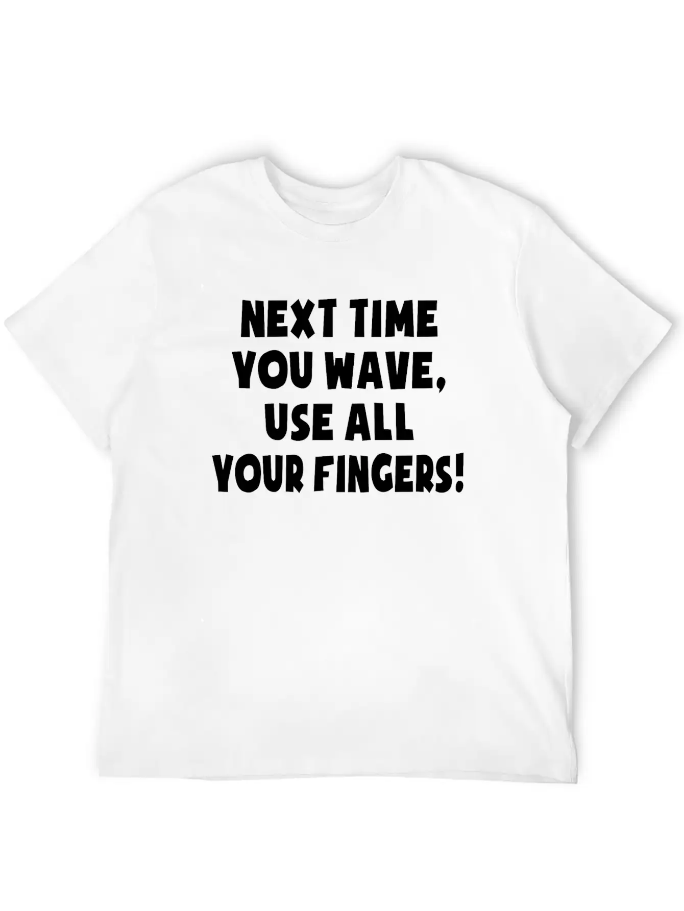 Middle Finger Joke Comfortable Minimalist Graphic Tee – Summer Style Essential