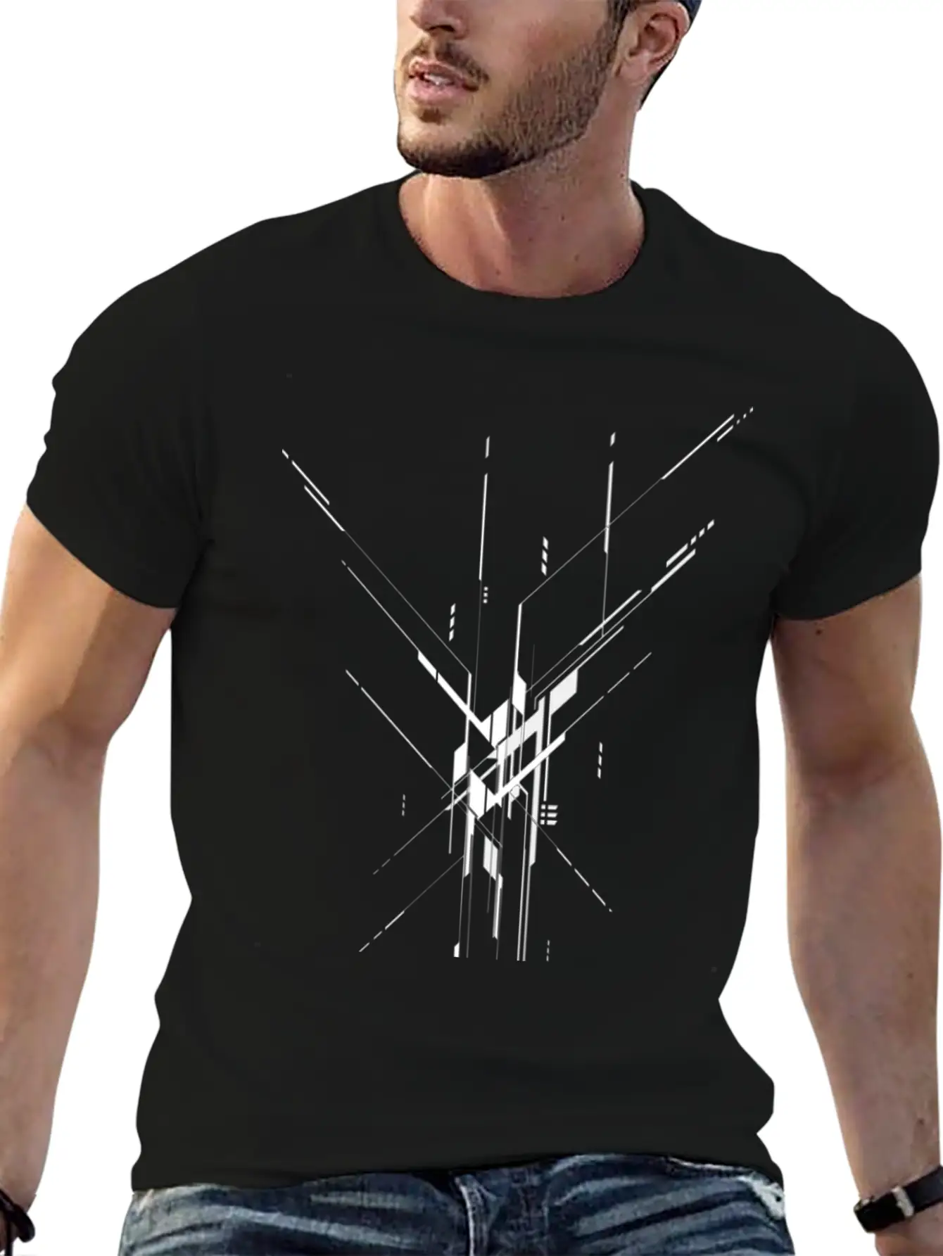 Midnight Rain Comfortable Minimalist Graphic Tee – Summer Style Essential