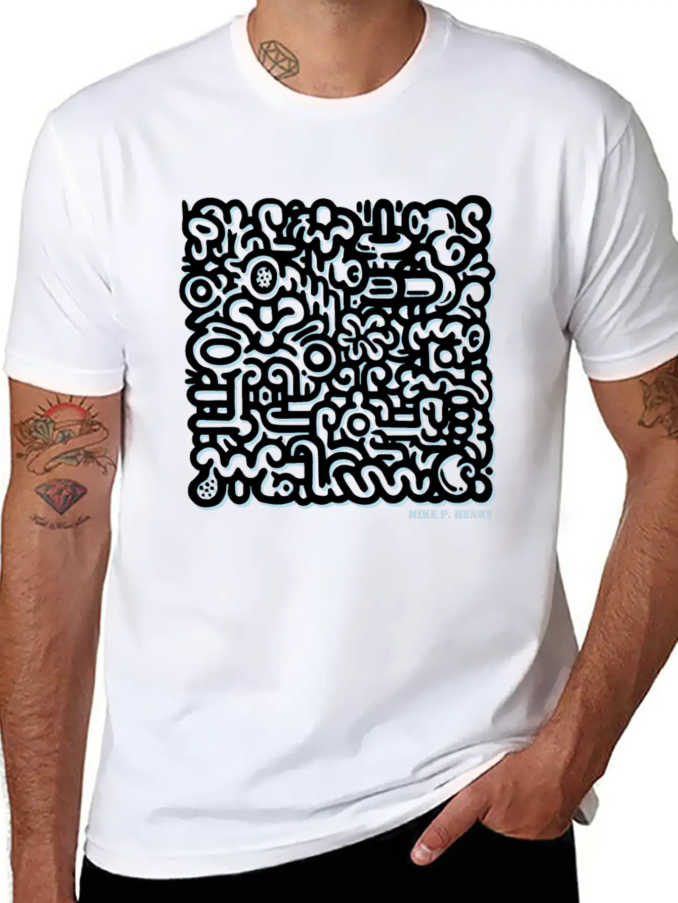 Mike Peter Henry Number Two Comfortable Minimalist Graphic Tee – Summer Style Essential