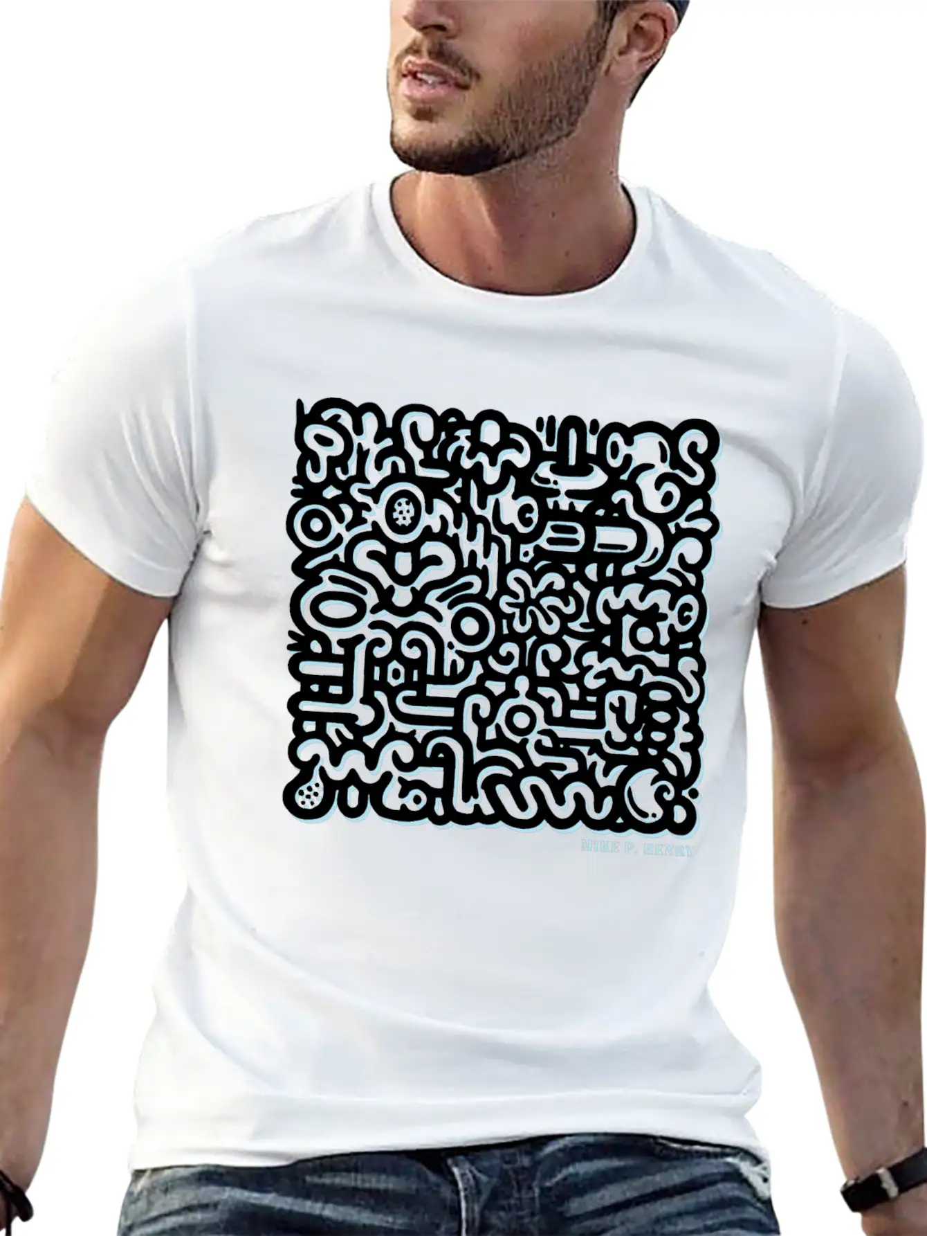 Mike Peter Henry Number Two Comfortable Minimalist Graphic Tee – Summer Style Essential