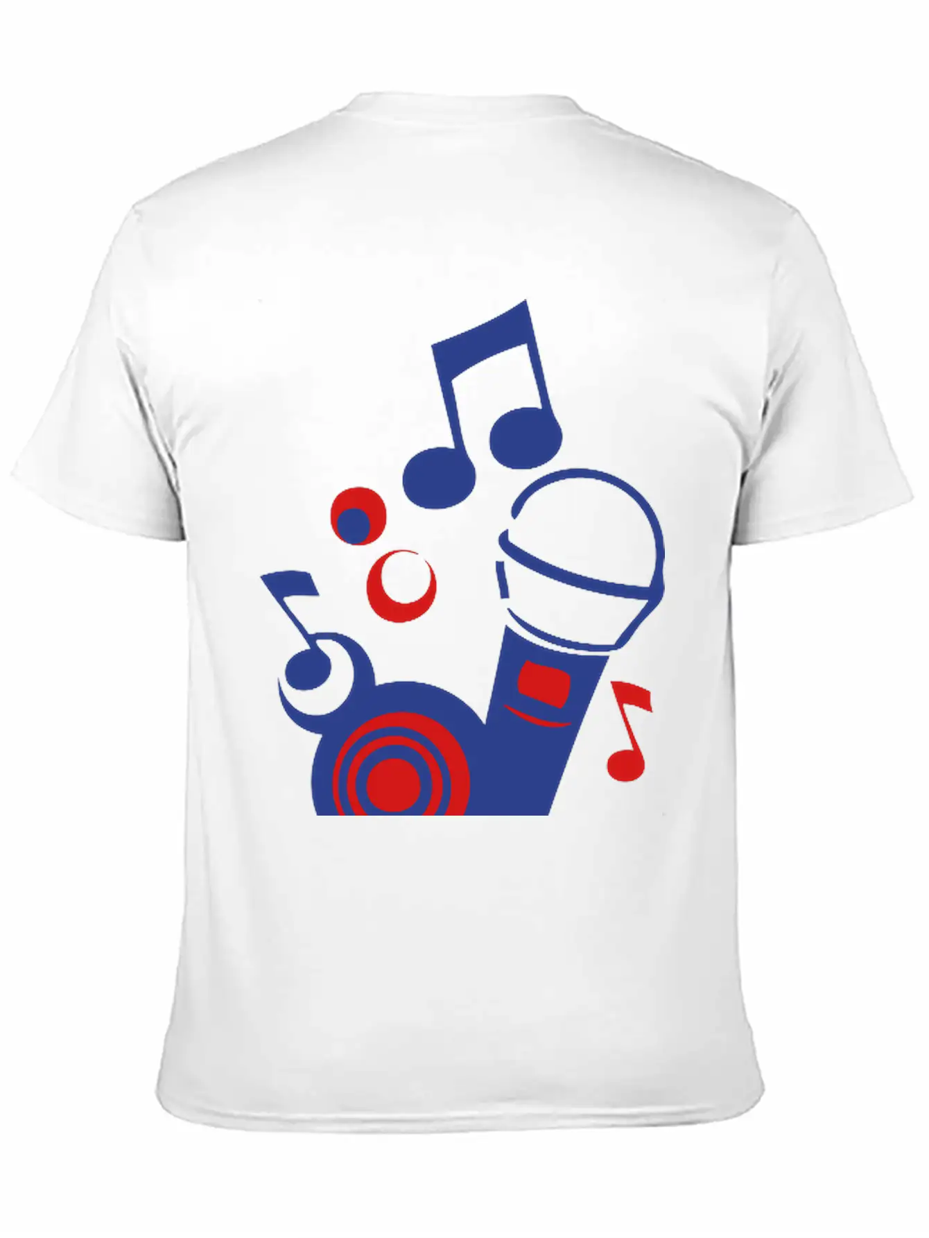 Mikrofon Microphone Microfono Music Note Unisex Short Sleeve Soft Cotton T-Shirt – Casual Everyday Wear