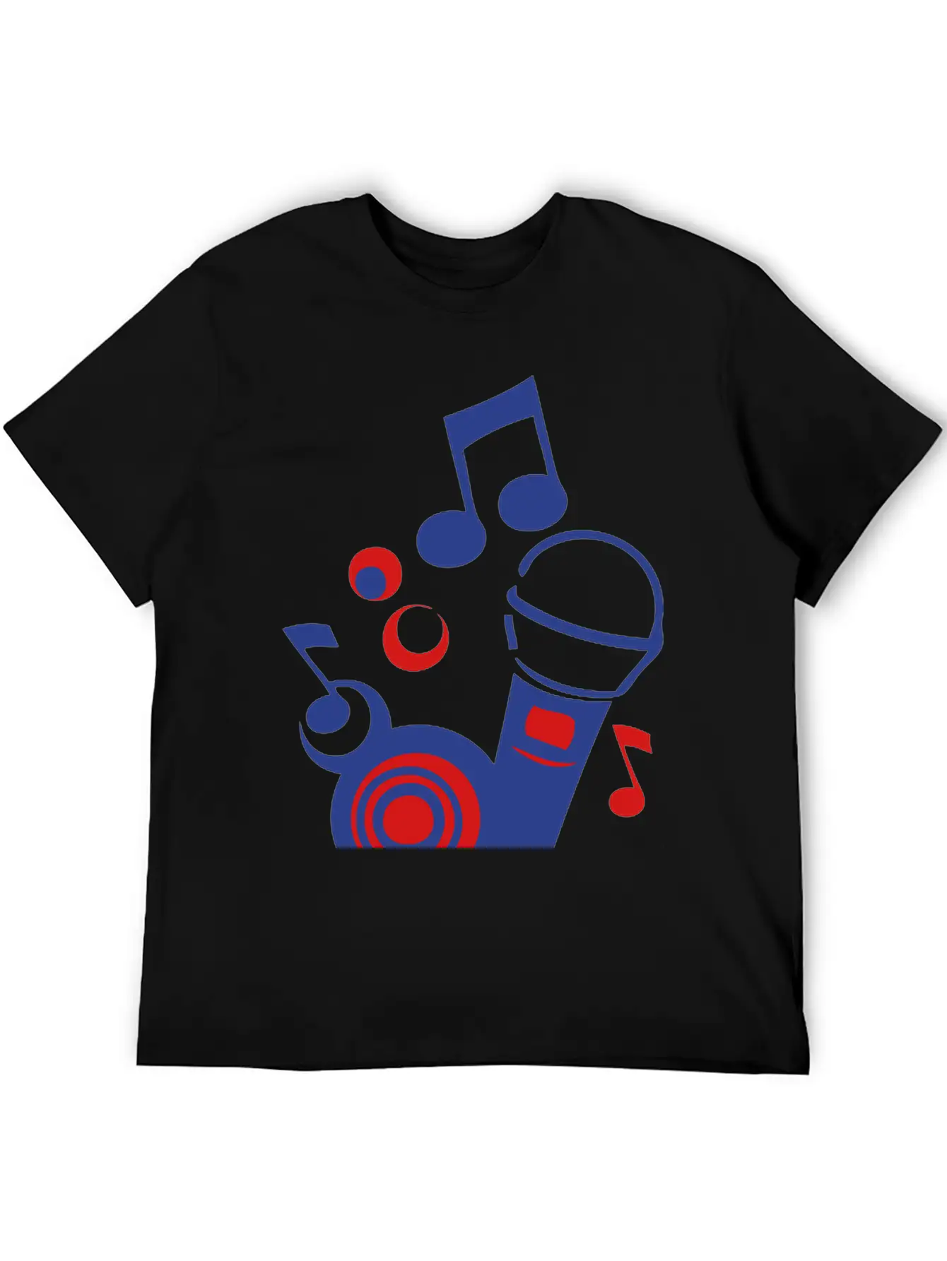 Mikrofon Microphone Microfono Music Note Unisex Short Sleeve Soft Cotton T-Shirt – Casual Everyday Wear