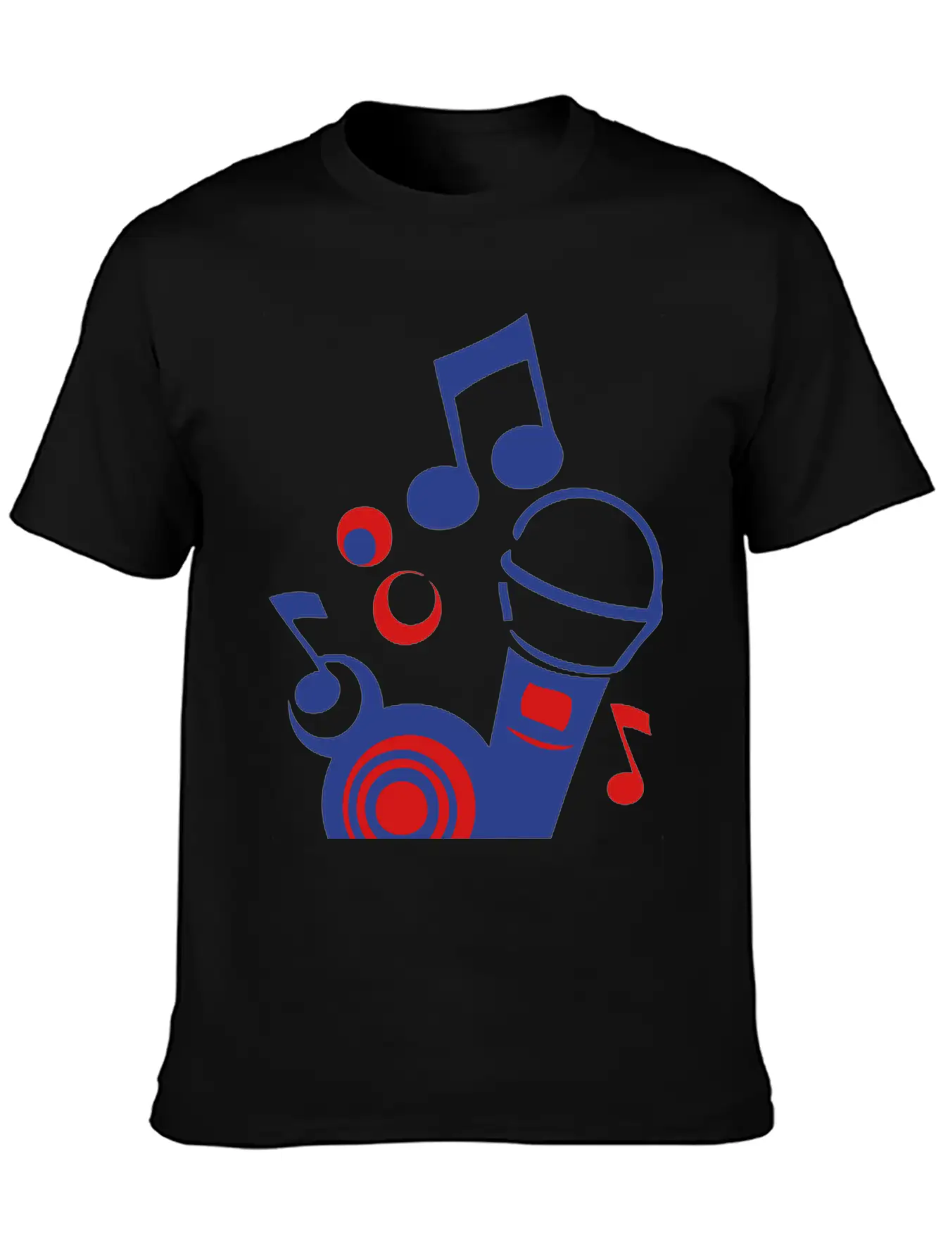 Mikrofon Microphone Microfono Music Note Unisex Short Sleeve Soft Cotton T-Shirt – Casual Everyday Wear