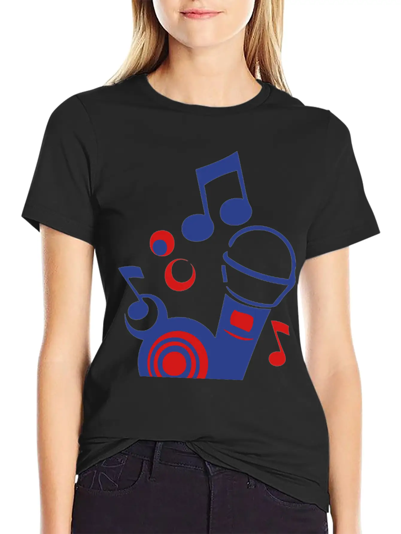 Mikrofon Microphone Microfono Music Note Unisex Short Sleeve Soft Cotton T-Shirt – Casual Everyday Wear