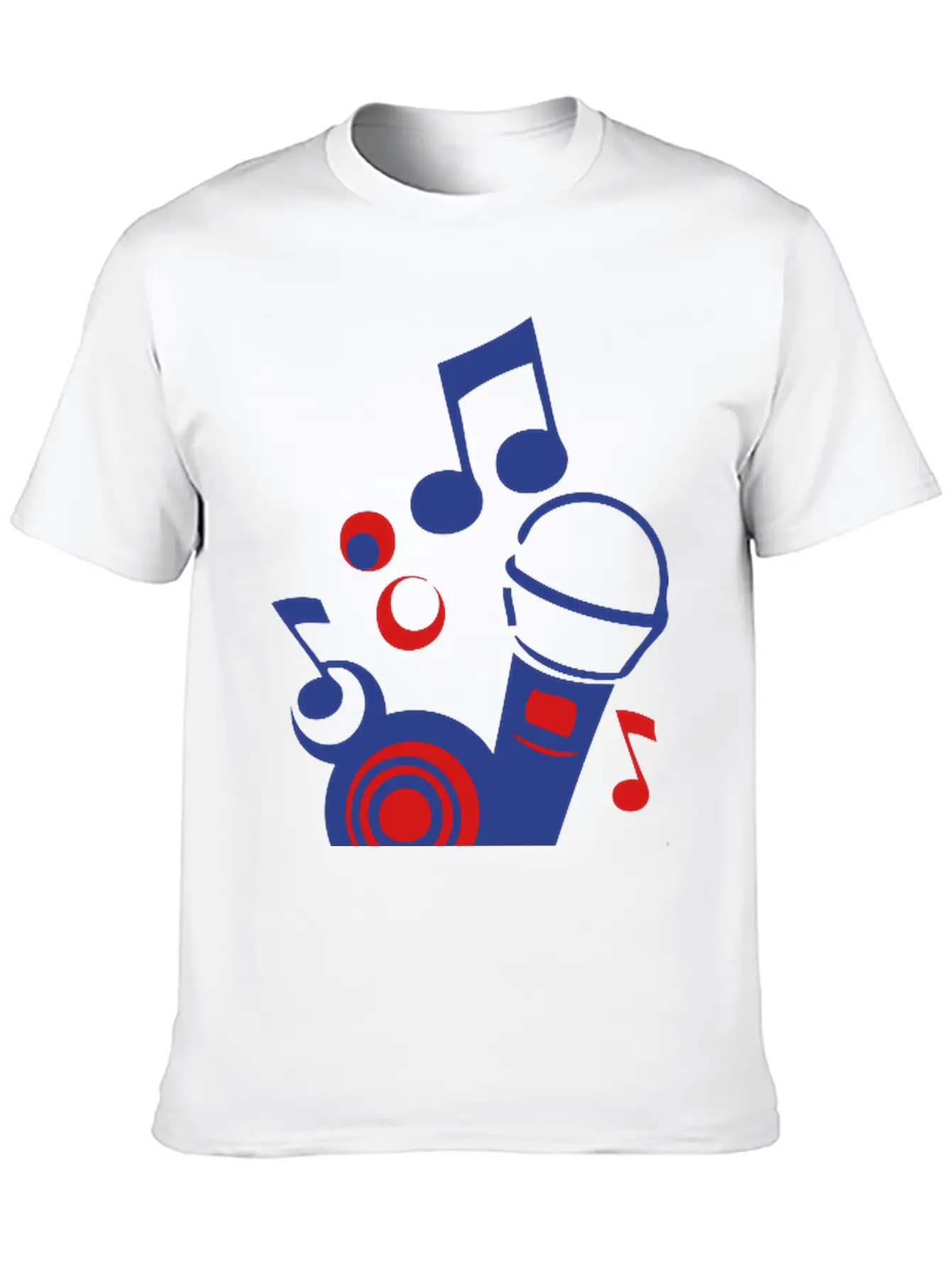 Mikrofon Microphone Microfono Music Note Unisex Short Sleeve Soft Cotton T-Shirt – Casual Everyday Wear