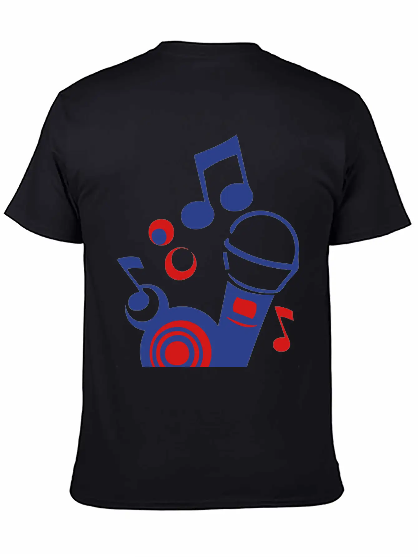 Mikrofon Microphone Microfono Music Note Unisex Short Sleeve Soft Cotton T-Shirt – Casual Everyday Wear