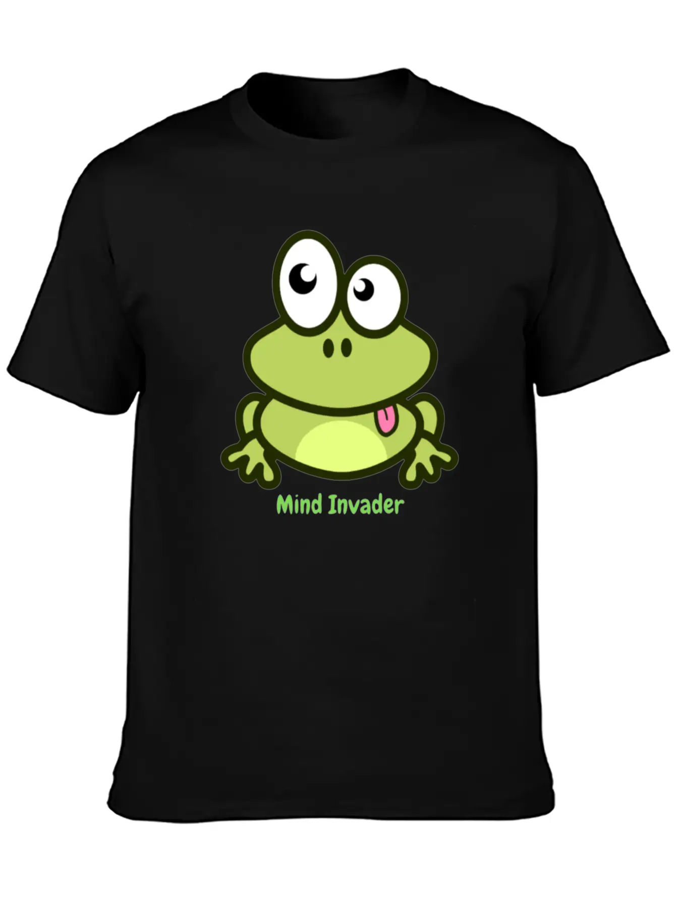 Mind Invader (Frog) Basic Graphic T-Shirt – Daily Comfort In Soft Cotton