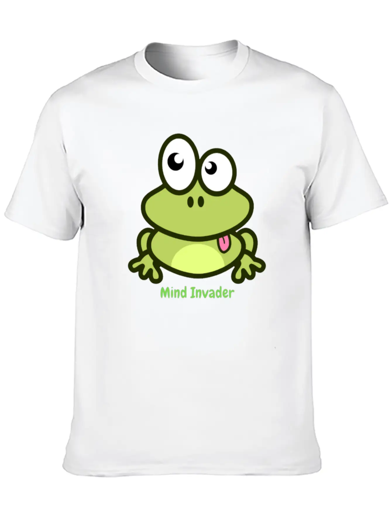 Mind Invader (Frog) Basic Graphic T-Shirt – Daily Comfort In Soft Cotton