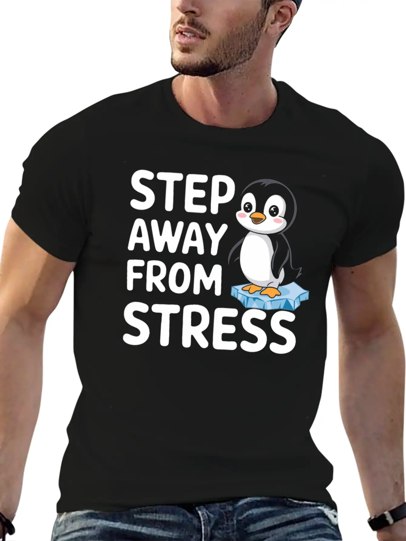 Mindfulness: Step Away From Stress Stylish Everyday T-Shirt – Unisex Basic Cotton Tee