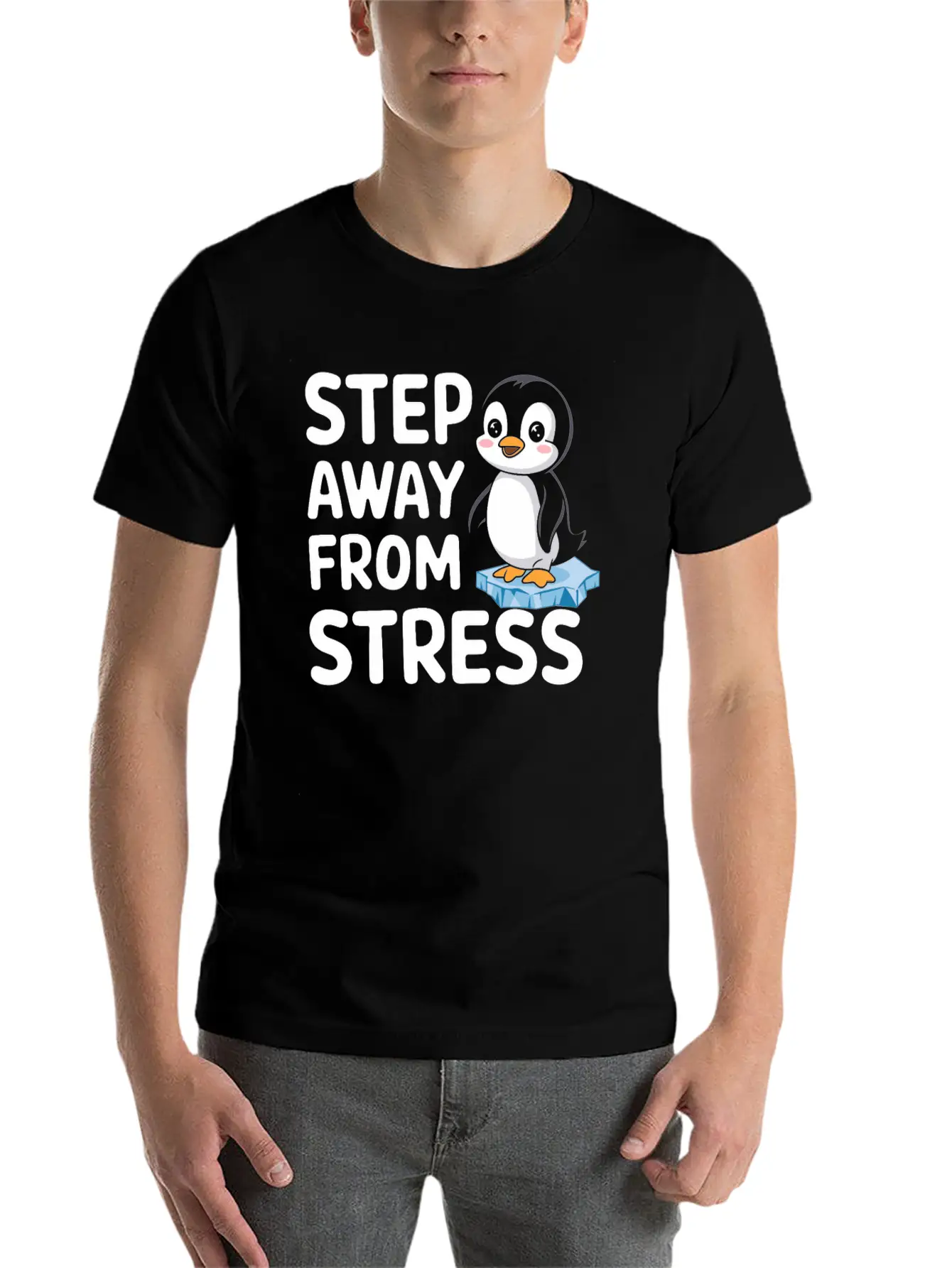 Mindfulness: Step Away From Stress Stylish Everyday T-Shirt – Unisex Basic Cotton Tee