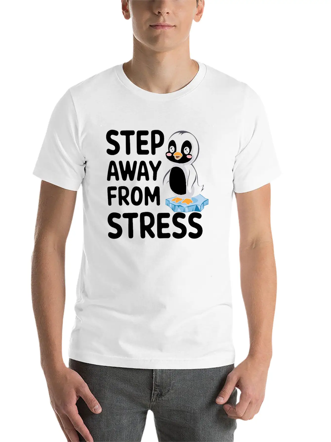 Mindfulness: Step Away From Stress Stylish Everyday T-Shirt – Unisex Basic Cotton Tee