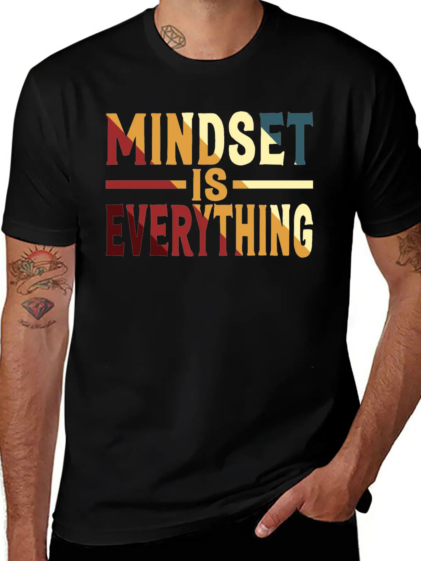 Mindset Is Everything Motivational Mental Health Comfortable Minimalist Graphic Tee – Summer Style Essential