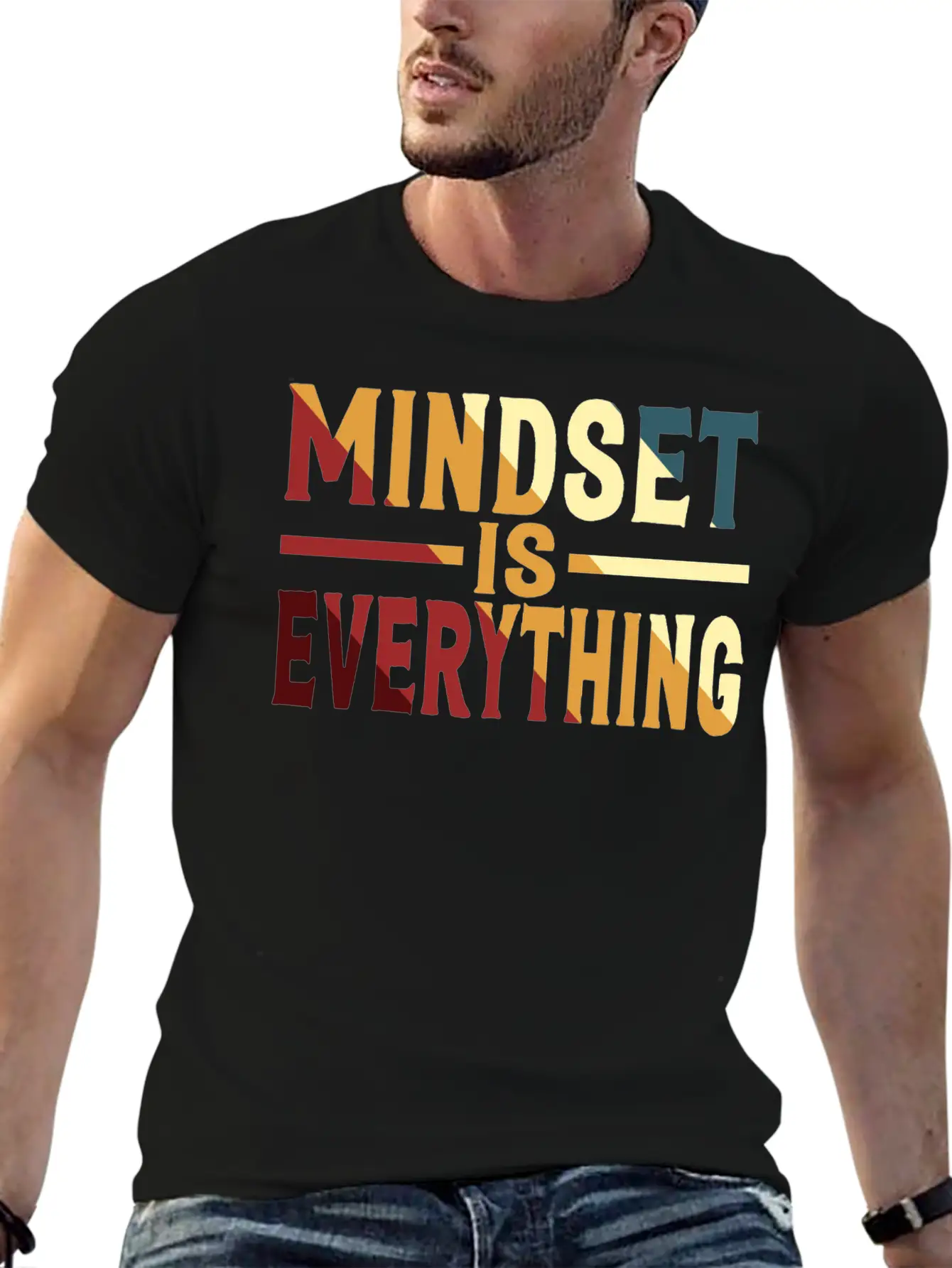 Mindset Is Everything Motivational Mental Health Comfortable Minimalist Graphic Tee – Summer Style Essential