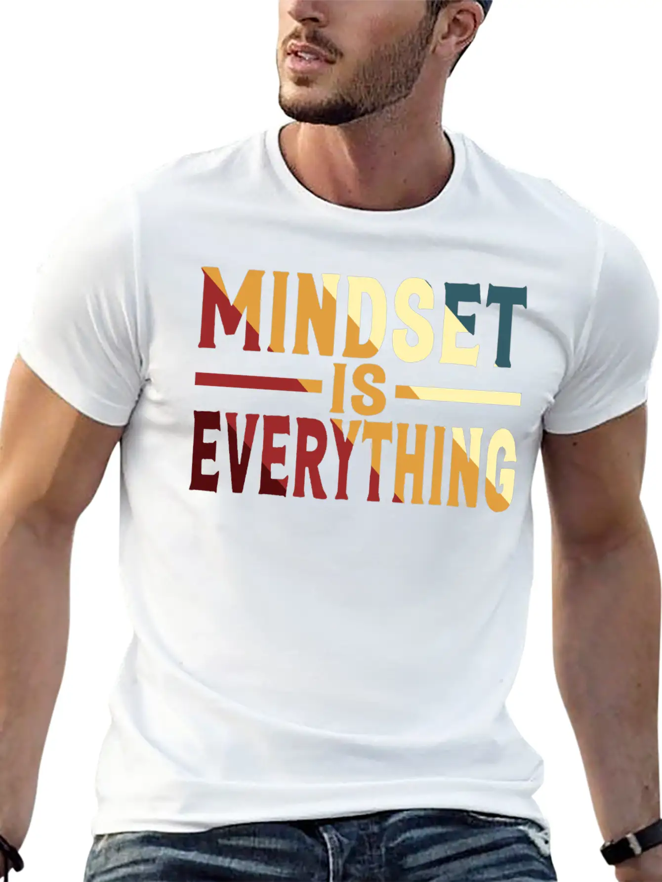 Mindset Is Everything Motivational Mental Health Comfortable Minimalist Graphic Tee – Summer Style Essential