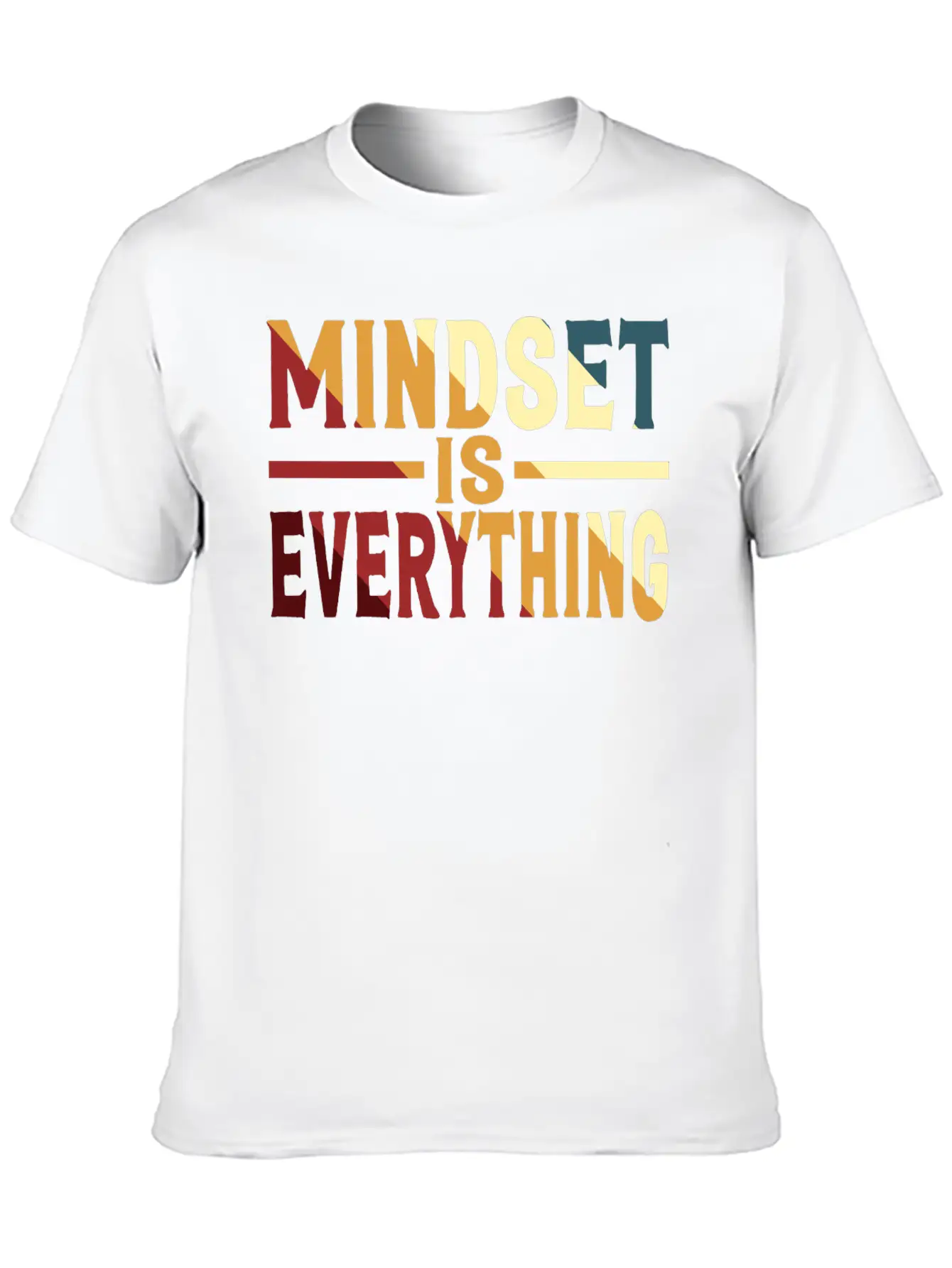 Mindset Is Everything Motivational Mental Health Comfortable Minimalist Graphic Tee – Summer Style Essential