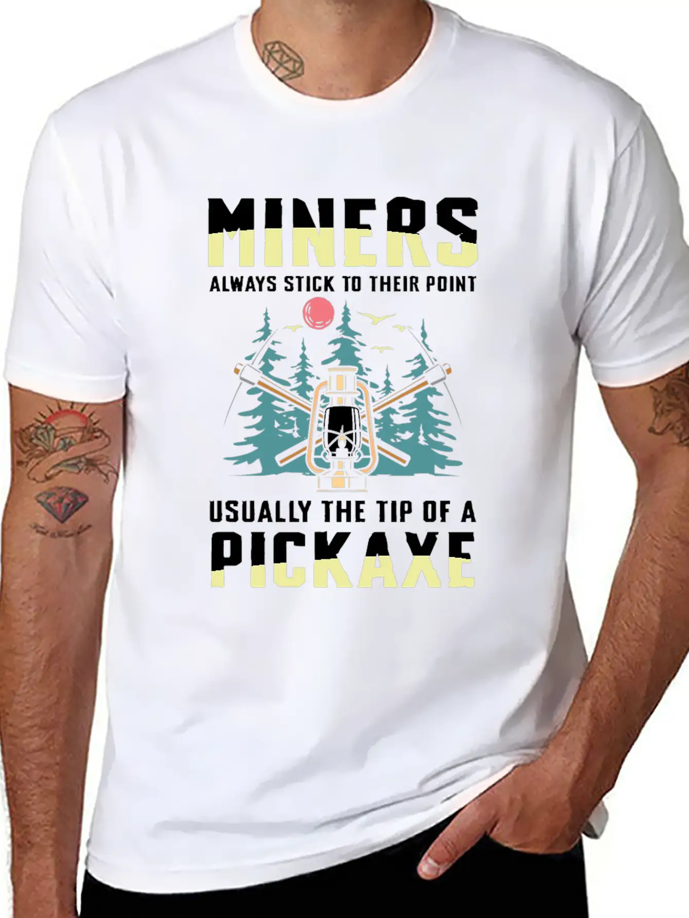 Miners Always Stick To Their Point Stylish Everyday T-Shirt – Unisex Basic Cotton Tee