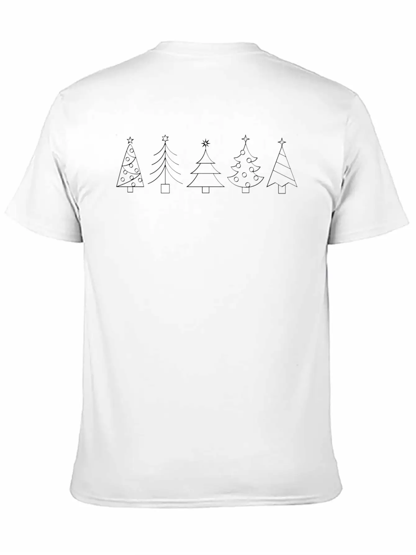 Minimal Christmas Trees Timeless Short Sleeve Tee – Comfy And Minimalist Design