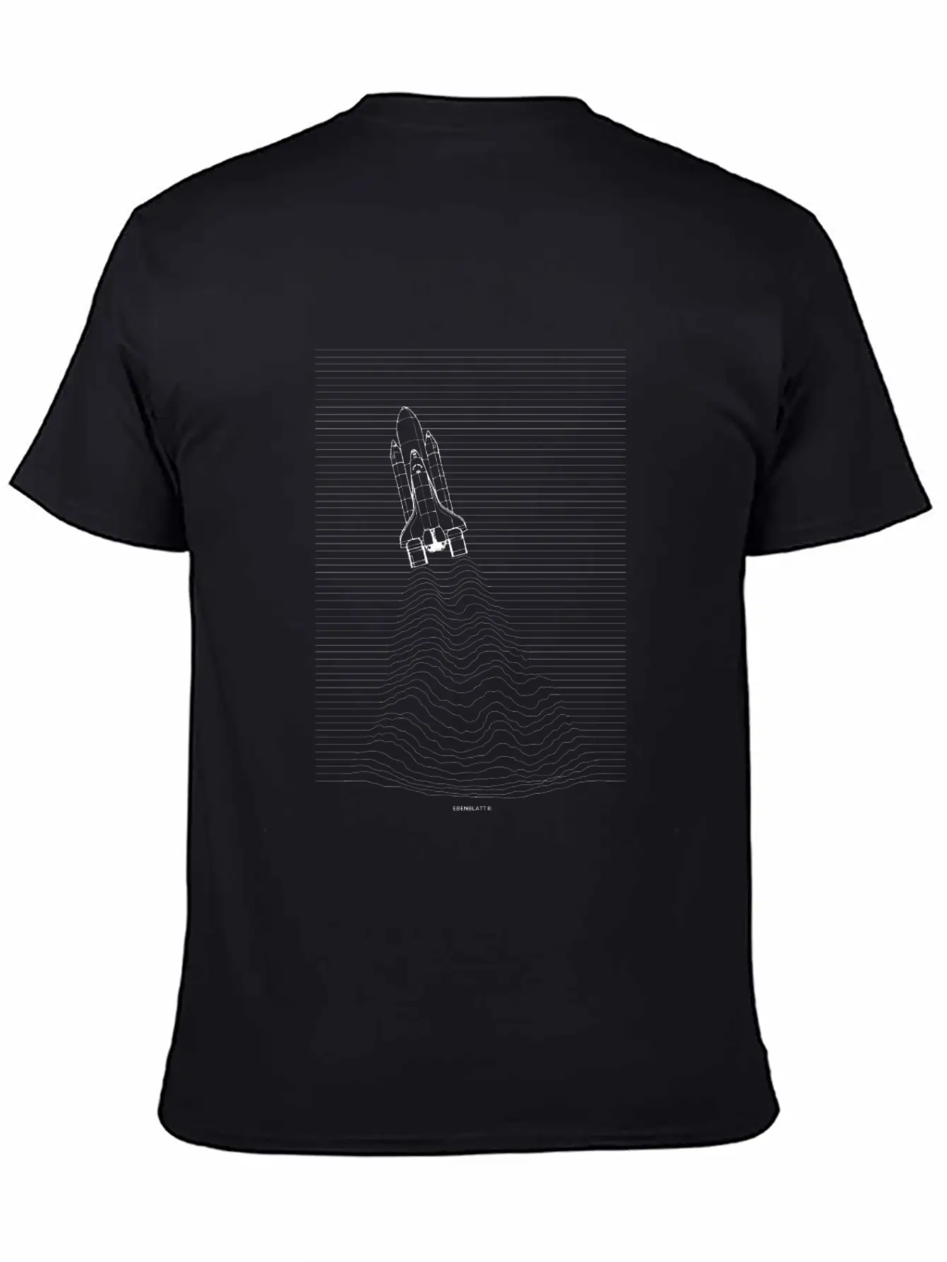 Minimal Space Shuttle Gift Essential Unisex Summer Tee – Soft Cotton Casual Fit