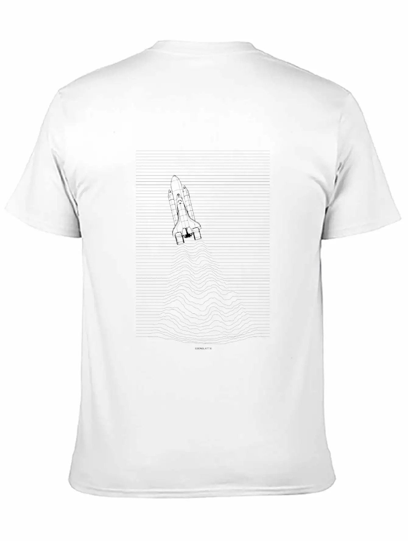 Minimal Space Shuttle Gift Essential Unisex Summer Tee – Soft Cotton Casual Fit