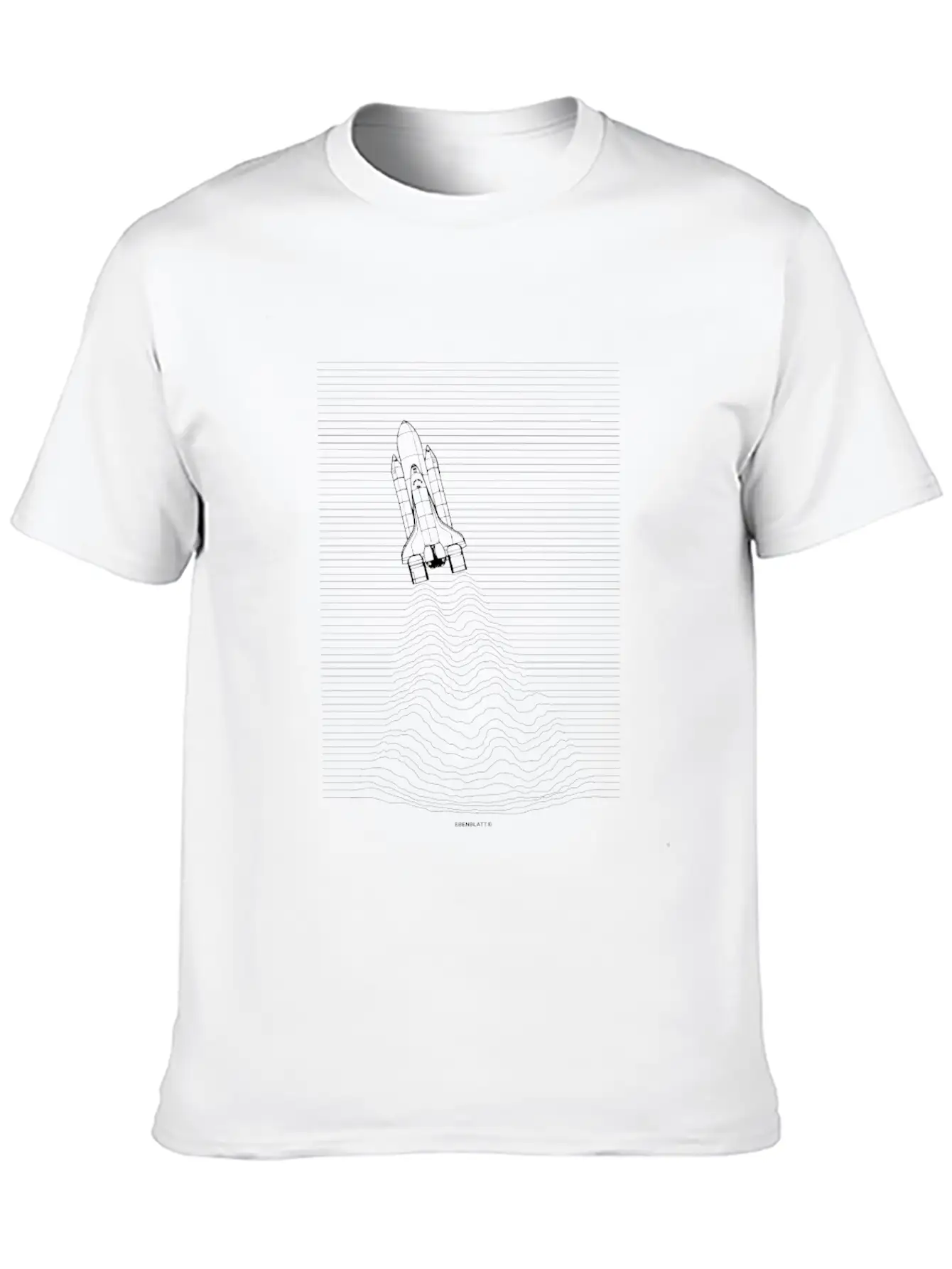Minimal Space Shuttle Gift Essential Unisex Summer Tee – Soft Cotton Casual Fit