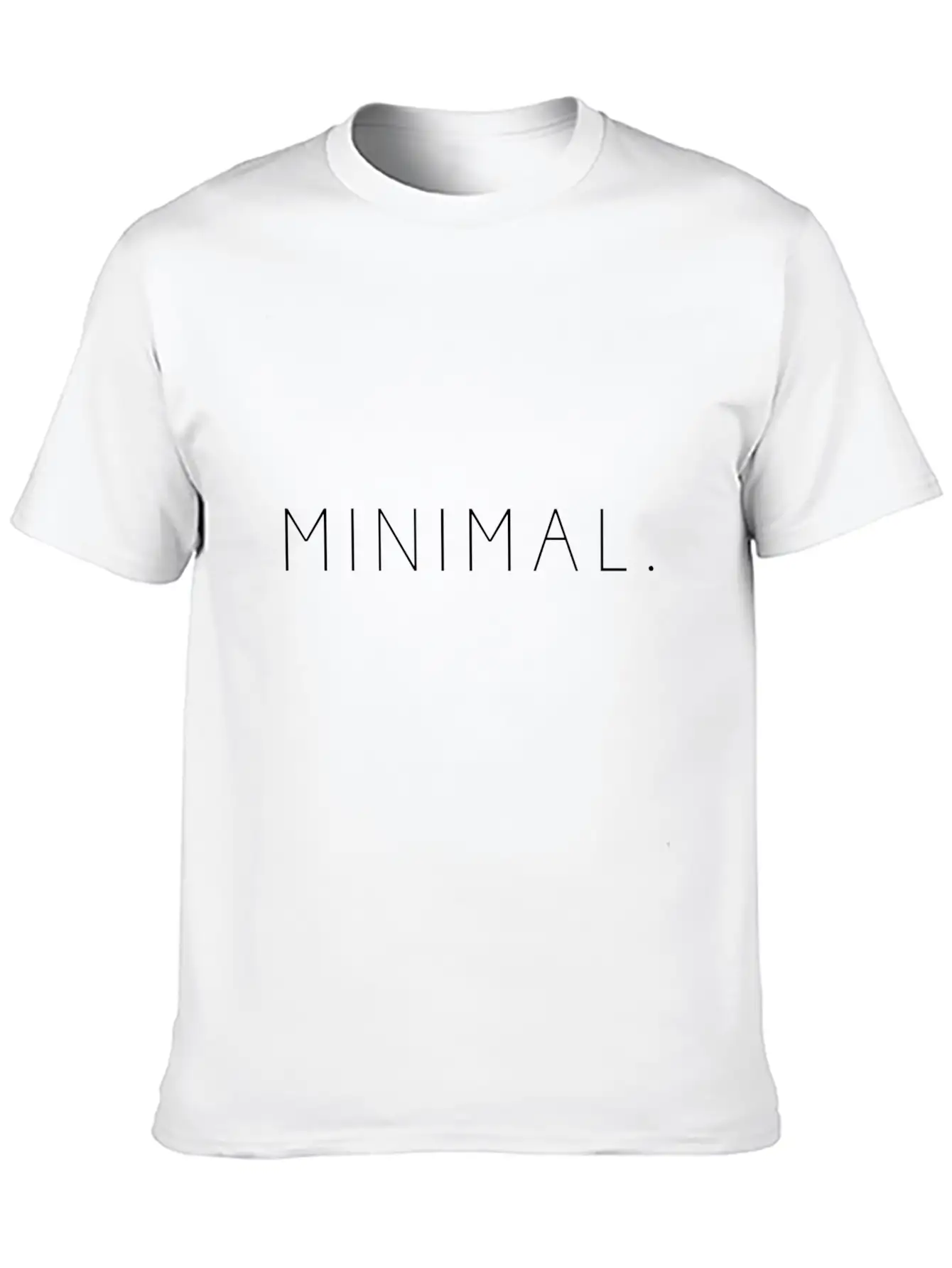 MINIMAL. (white) Stylish Everyday T-Shirt – Unisex Basic Cotton Tee