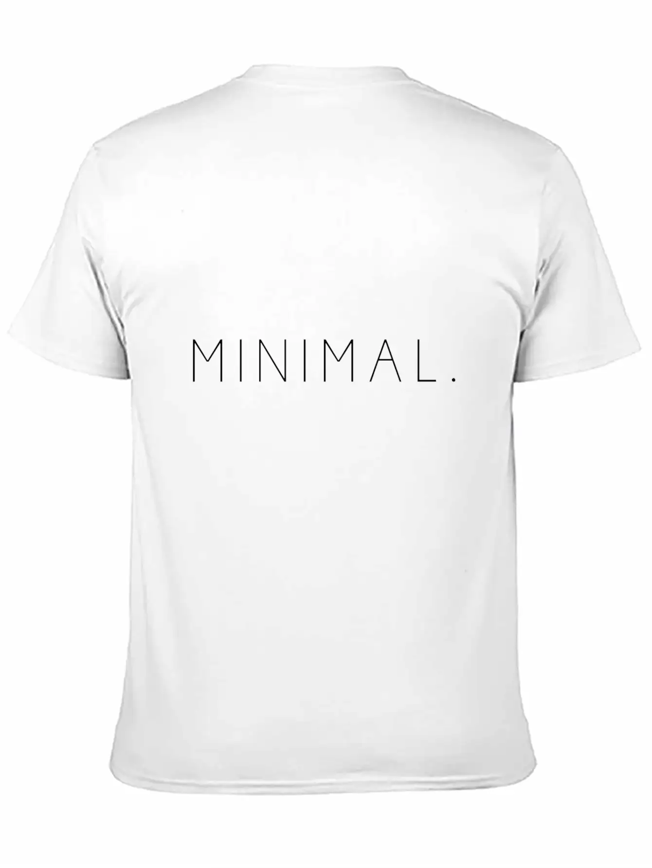 MINIMAL. (white) Stylish Everyday T-Shirt – Unisex Basic Cotton Tee