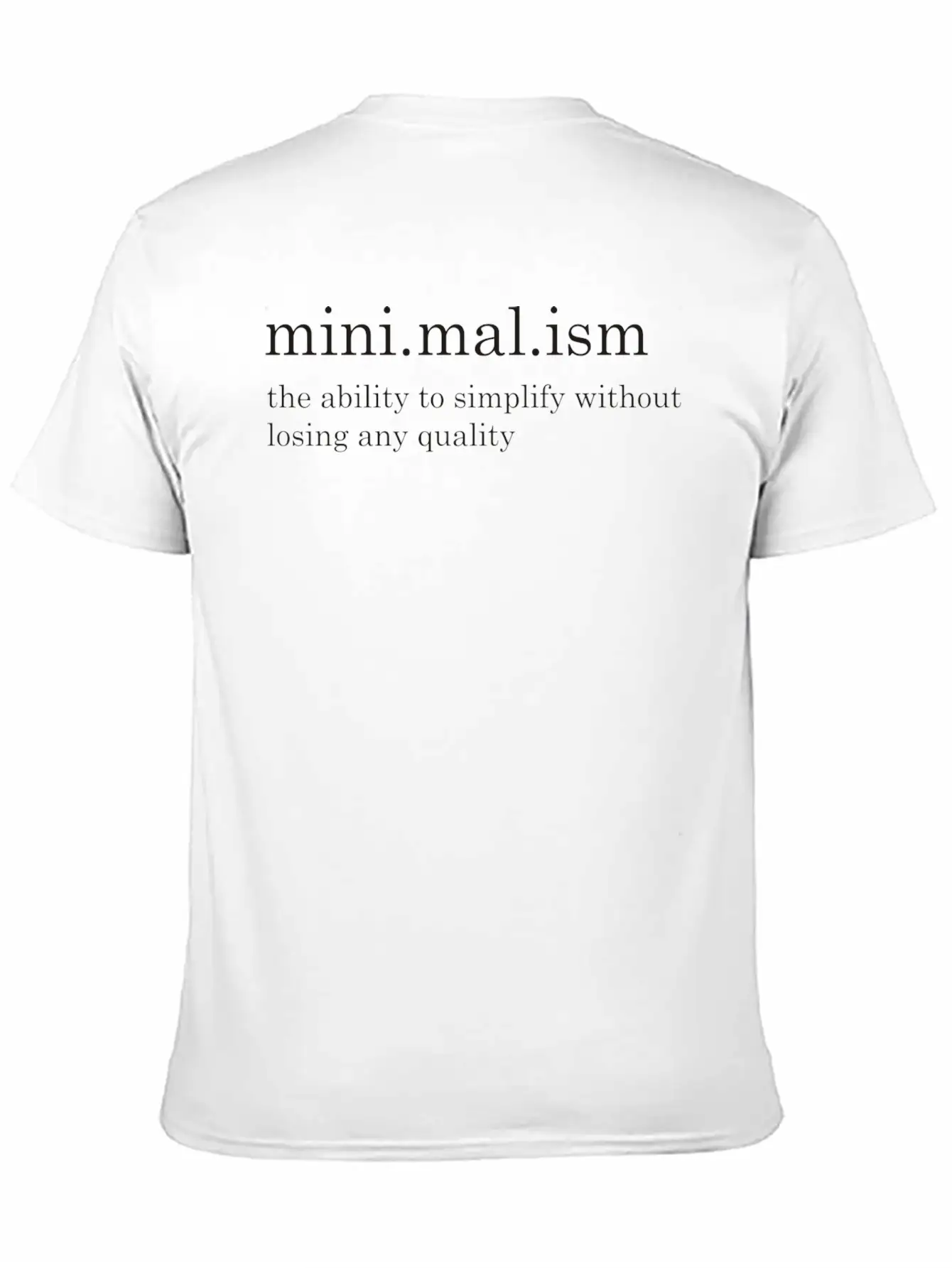 Minimalism Stylish Everyday T-Shirt – Unisex Basic Cotton Tee